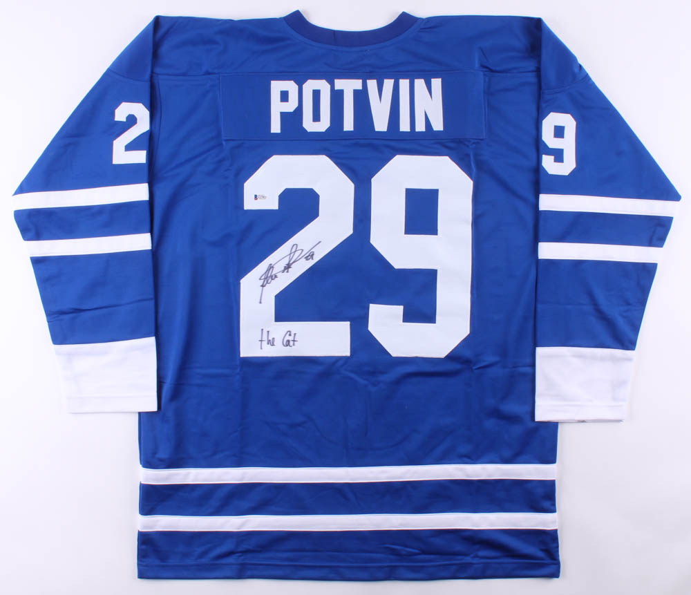 Felix Potvin Signed Jersey Inscribed "The Cat" (Beckett COA) at PristineAuction.com Felix Potvin Signed Jersey Inscribed "The Cat" (Beckett COA) at PristineAuction.com