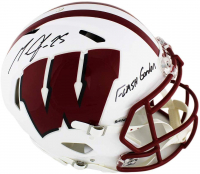 Melvin Gordon Signed Wisconsin Badgers Full-Size Authentic On-Field Speed Helmet Inscribed "Flash Gordon" (Radtke) at PristineAuction.com
