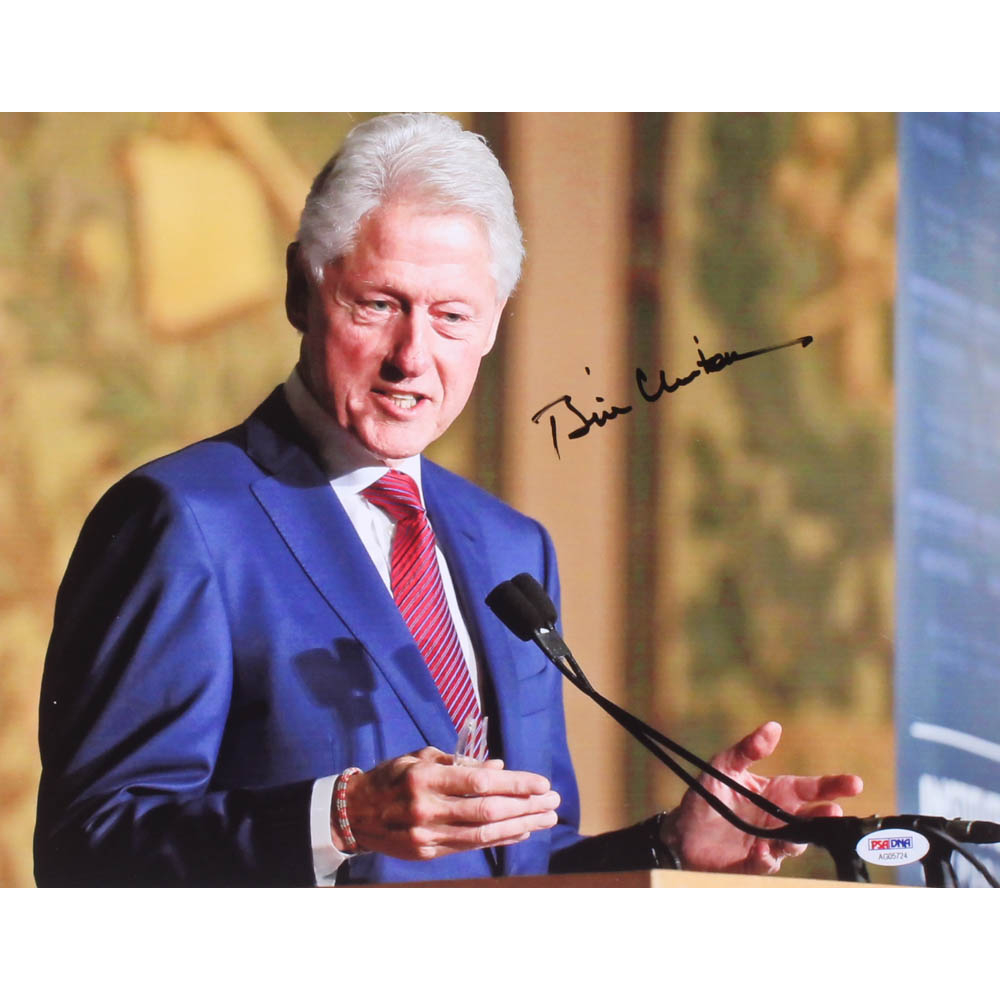 Bill Clinton Signed 11x14 Photo (PSA LOA) Pristine Auction