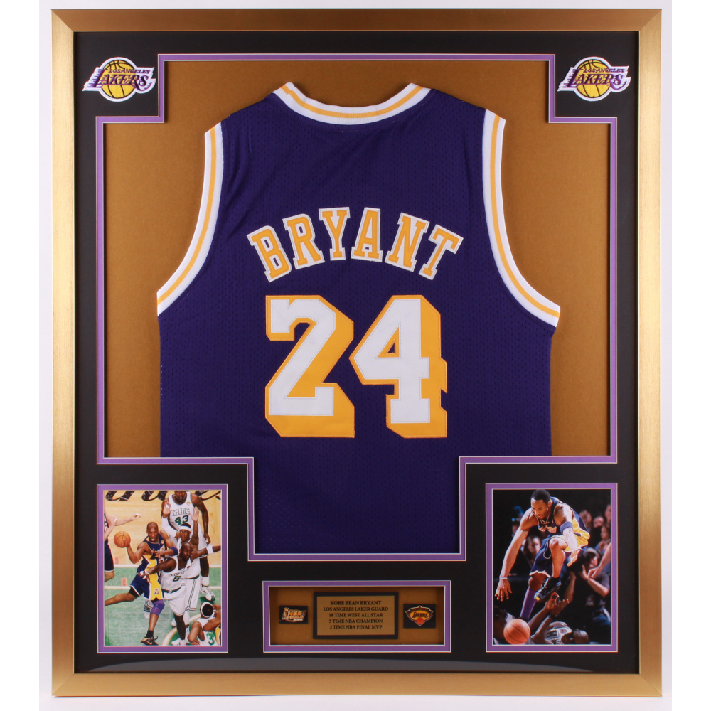 Kobe Bryant 32x36 Custom Framed Jersey Display with (2) Pins ... Kobe Bryant 32x36 Custom Framed Jersey Display with (2) Pins ...
