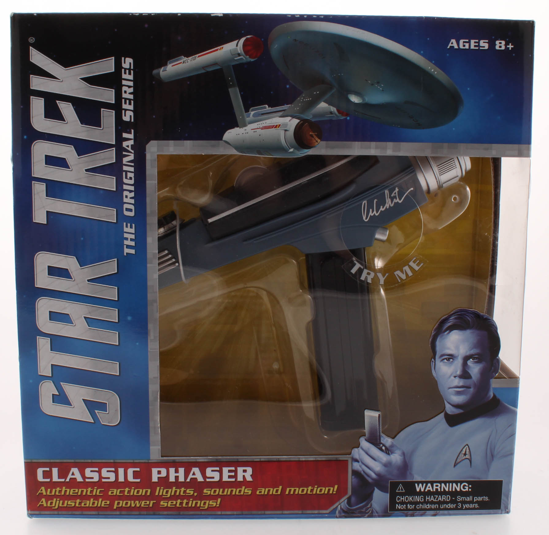 William Shatner Signed "Star Trek" Phaser (JSA COA) at PristineAuction.com William Shatner Signed "Star Trek" Phaser (JSA COA) at PristineAuction.com