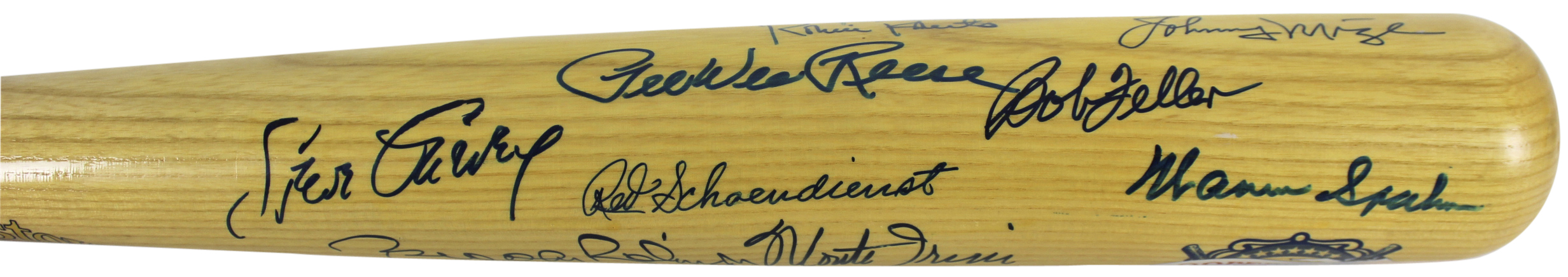 Cooperstown Baseball Bat Signed by (20) with Brooks Robinson, Monte Irvin, Stan Musial, Bobby Doerr (Beckett COA) at PristineAuction.com Cooperstown Baseball Bat Signed by (20) with Brooks Robinson, Monte Irvin, Stan Musial, Bobby Doerr (Beckett COA) at PristineAuction.com