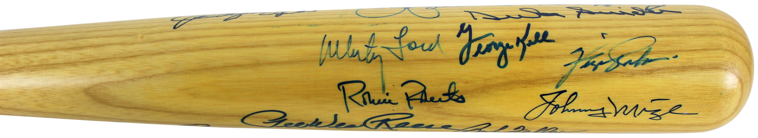 Cooperstown Baseball Bat Signed by (20) with Brooks Robinson, Monte Irvin, Stan Musial, Bobby Doerr (Beckett COA) at PristineAuction.com Cooperstown Baseball Bat Signed by (20) with Brooks Robinson, Monte Irvin, Stan Musial, Bobby Doerr (Beckett COA) at PristineAuction.com