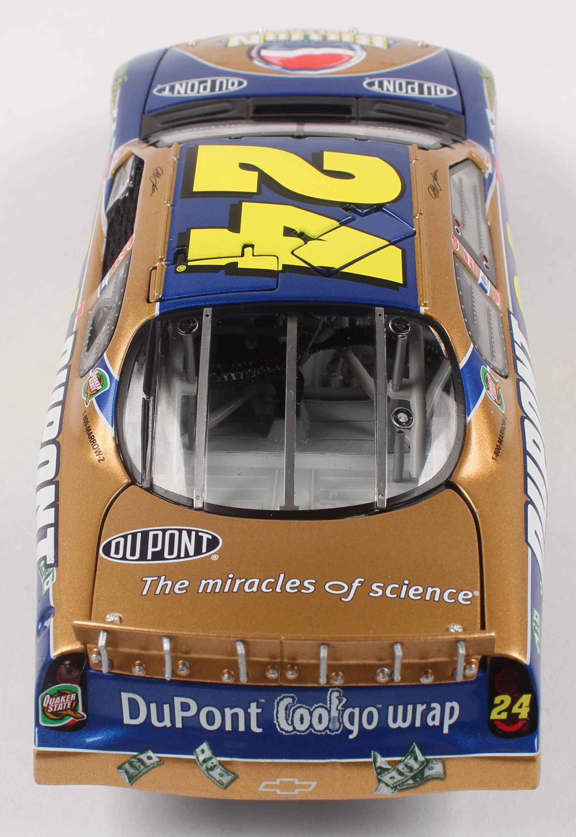 Jeff Gordon LE #24 DuPont / Pepsi Billion Dollar / 2003 Monte Carlo Elite 1:24 Die-Cast Car at PristineAuction.com Jeff Gordon LE #24 DuPont / Pepsi Billion Dollar / 2003 Monte Carlo Elite 1:24 Die-Cast Car at PristineAuction.com