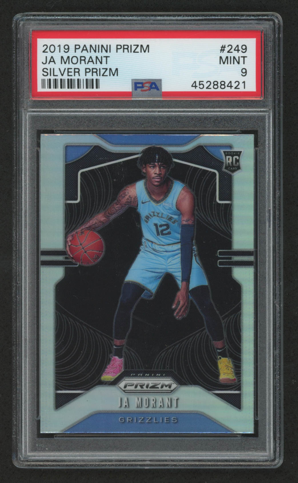 Ja Morant 2019-20 Panini Prizm Prizms Silver #249 RC (PSA 9) at PristineAuction.com Ja Morant 2019-20 Panini Prizm Prizms Silver #249 RC (PSA 9) at PristineAuction.com