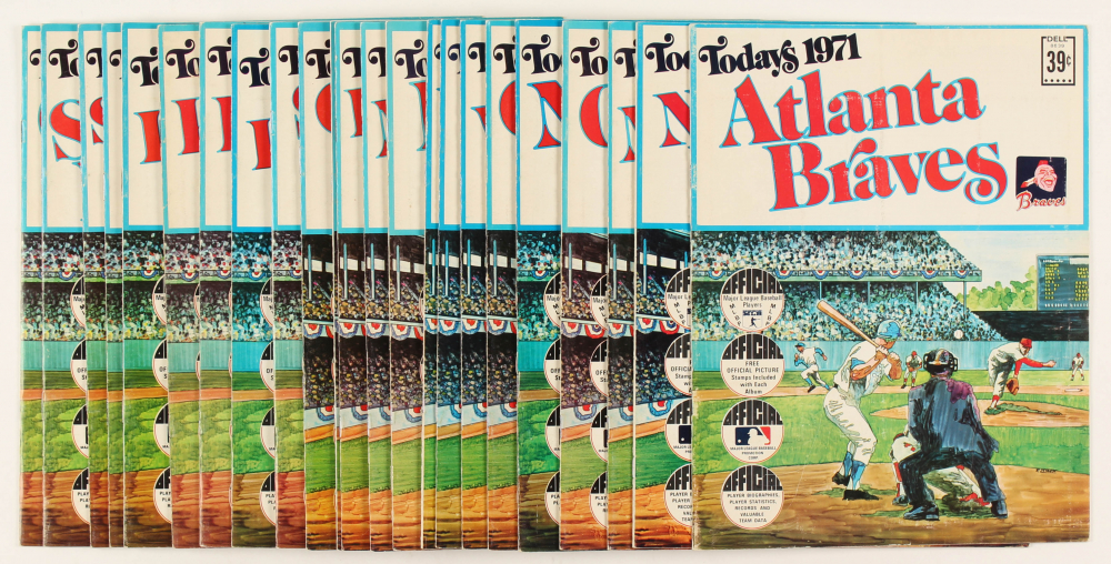 1971 Official Set of (24) Baseball Album Collection Pristine Auction