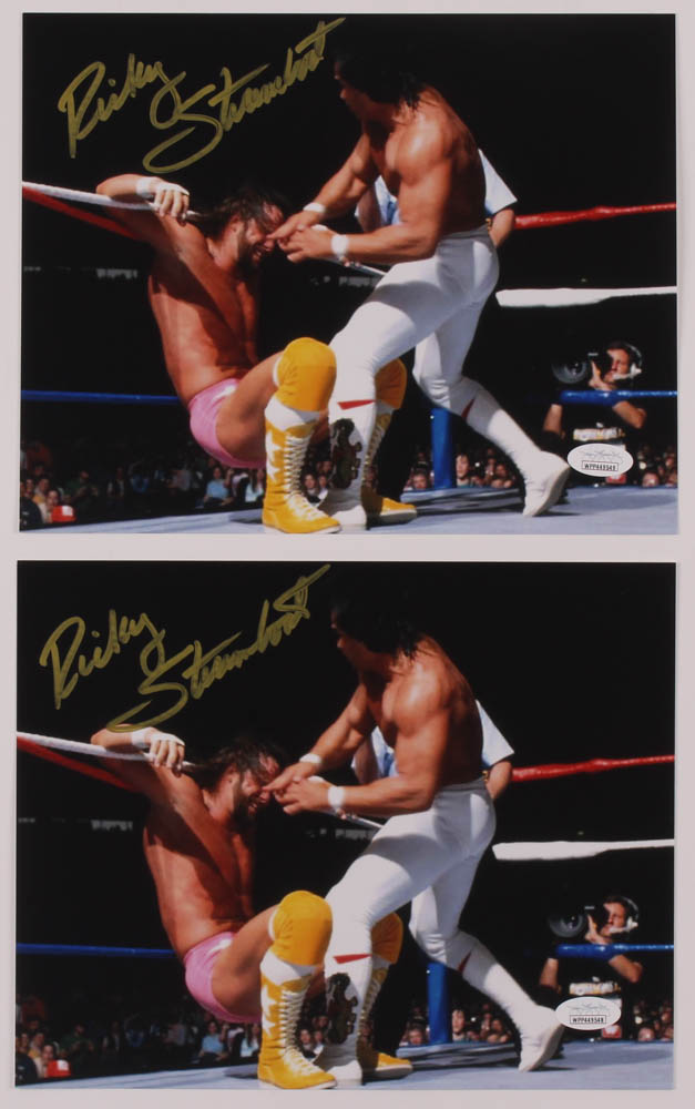 Lot of (2) Ricky Steamboat Signed WWE 8x10 Photos (JSA COA) at PristineAuction.com Lot of (2) Ricky Steamboat Signed WWE 8x10 Photos (JSA COA) at PristineAuction.com