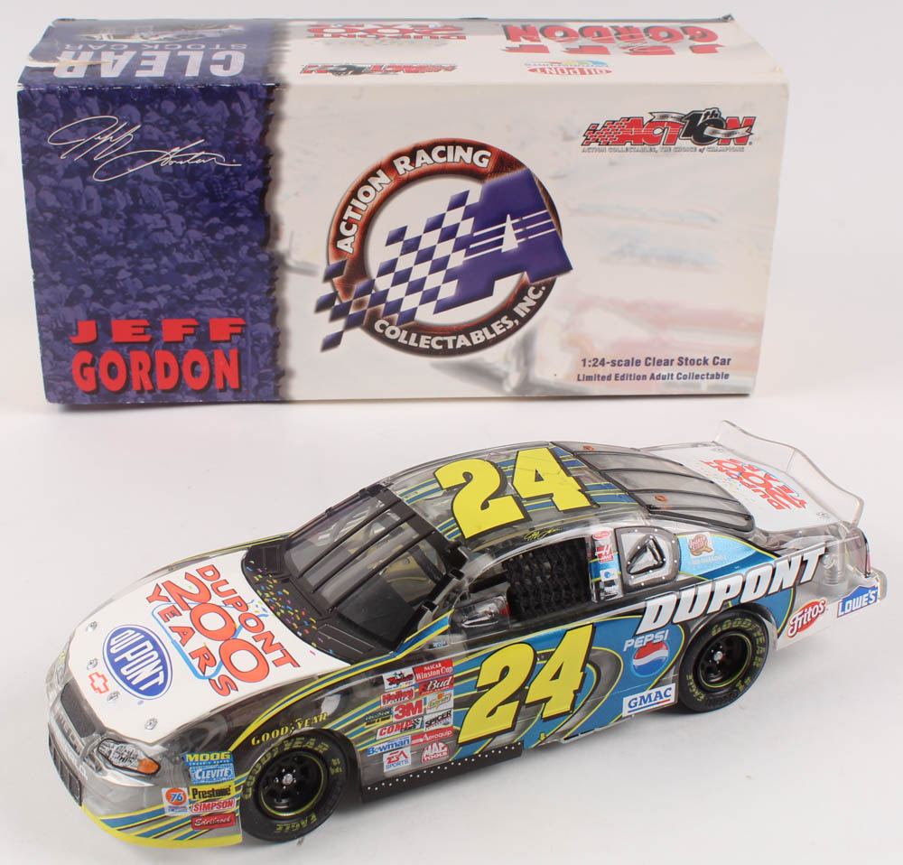 Jeff Gordon LE #24 DuPont / 200th Anniversary Celebration 2002 Monte Carlo 1:24 Scale Die Cast Car at PristineAuction.com Jeff Gordon LE #24 DuPont / 200th Anniversary Celebration 2002 Monte Carlo 1:24 Scale Die Cast Car at PristineAuction.com