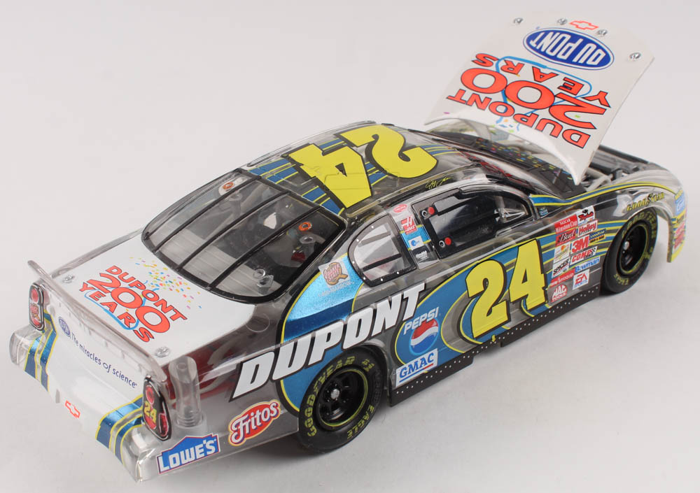 Jeff Gordon LE #24 DuPont / 200th Anniversary Celebration 2002 Monte Carlo 1:24 Scale Die Cast Car at PristineAuction.com Jeff Gordon LE #24 DuPont / 200th Anniversary Celebration 2002 Monte Carlo 1:24 Scale Die Cast Car at PristineAuction.com