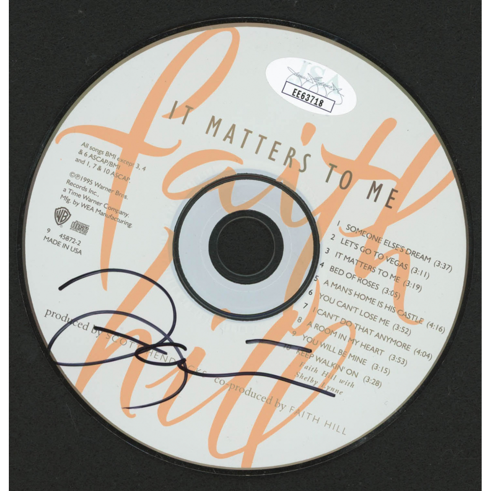 Faith Hill Signed "It Matters to Me" CD (JSA) at PristineAuction.com