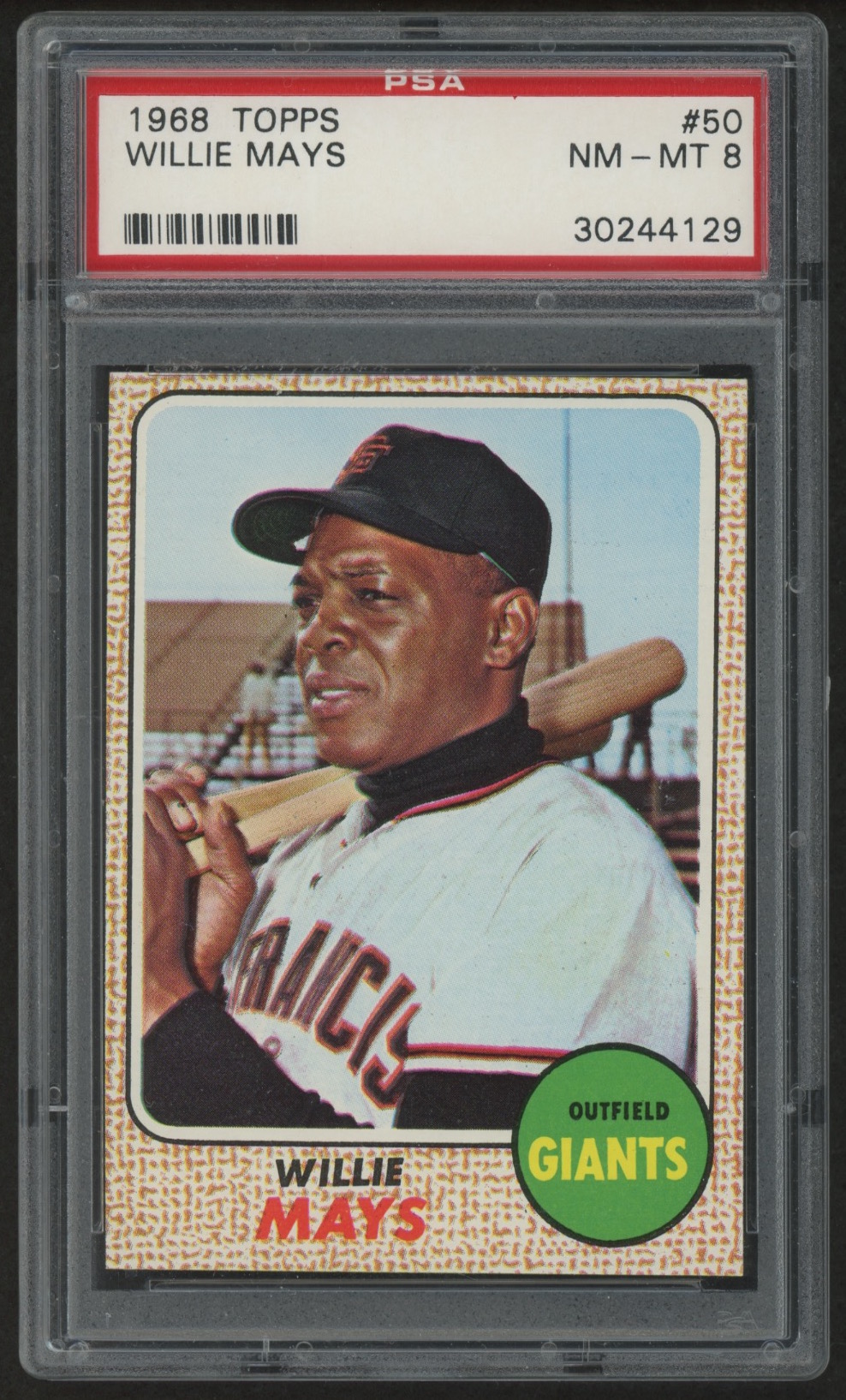 Willie Mays 1968 Topps #50 (PSA 8) at PristineAuction.com Willie Mays 1968 Topps #50 (PSA 8) at PristineAuction.com