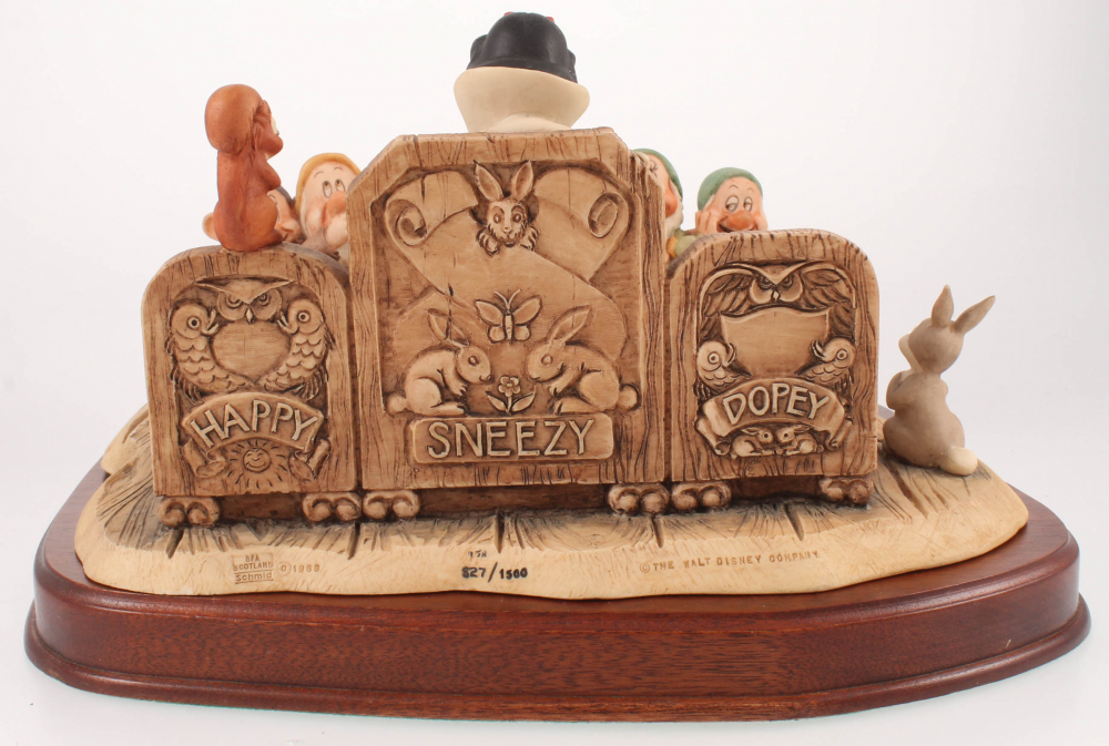 Walt Disney's "Snow White & the Seven Dwarfs" LE Ceramic Bed Figurine