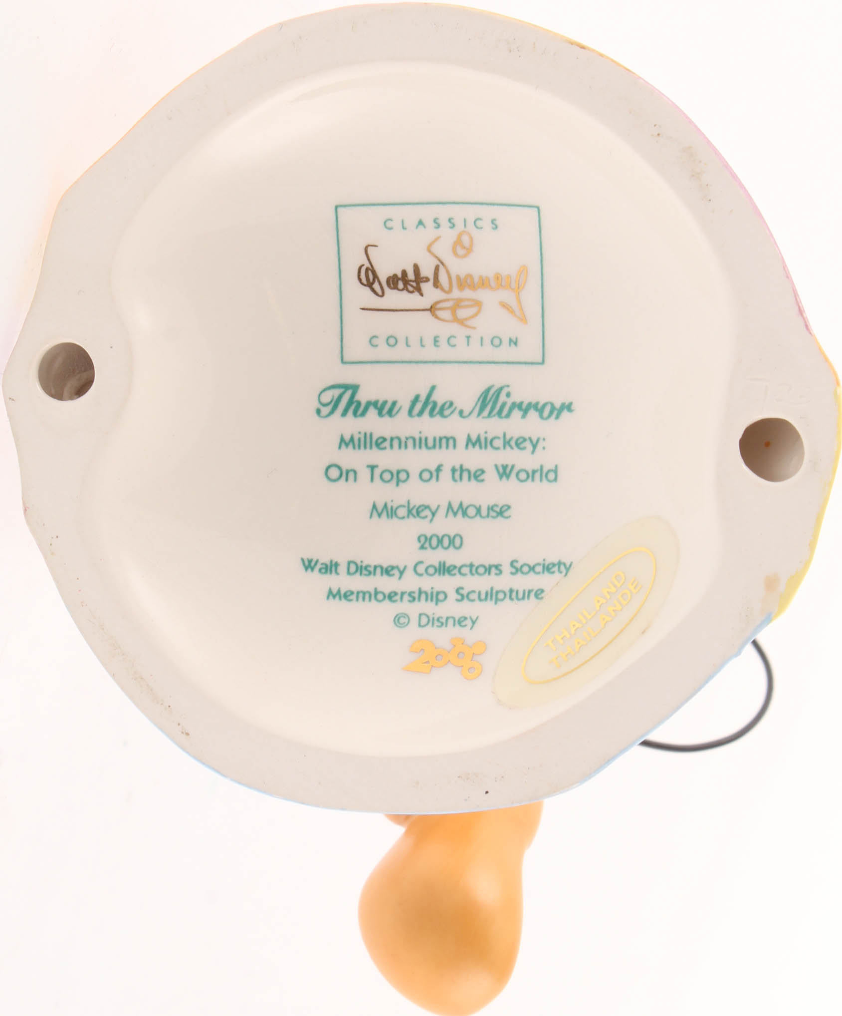 Walt Disney's "Thru the Mirror Millennium Mickey: On Top of the World" Classic Collection Set With Ceramic Sculpture, Lithograph, Fine Art Print & Mickey Mouse Pin at PristineAuction.com Walt Disney's "Thru the Mirror Millennium Mickey: On Top of the World" Classic Collection Set With Ceramic Sculpture, Lithograph, Fine Art Print & Mickey Mouse Pin at PristineAuction.com