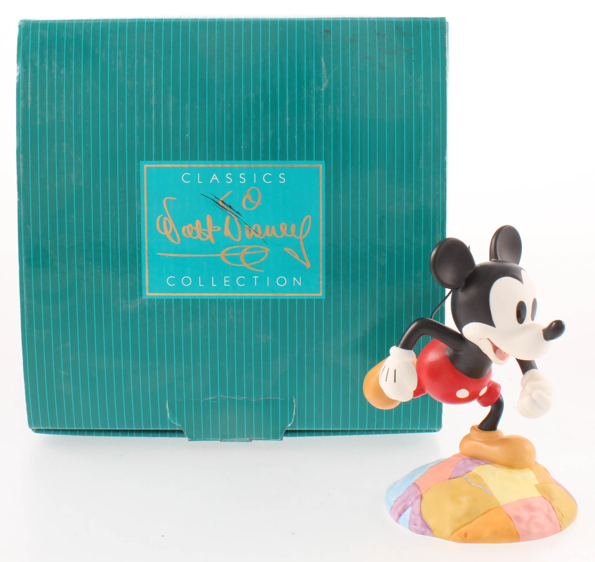 Walt Disney's "Thru the Mirror Millennium Mickey: On Top of the World" Classic Collection Set With Ceramic Sculpture, Lithograph, Fine Art Print & Mickey Mouse Pin at PristineAuction.com Walt Disney's "Thru the Mirror Millennium Mickey: On Top of the World" Classic Collection Set With Ceramic Sculpture, Lithograph, Fine Art Print & Mickey Mouse Pin at PristineAuction.com