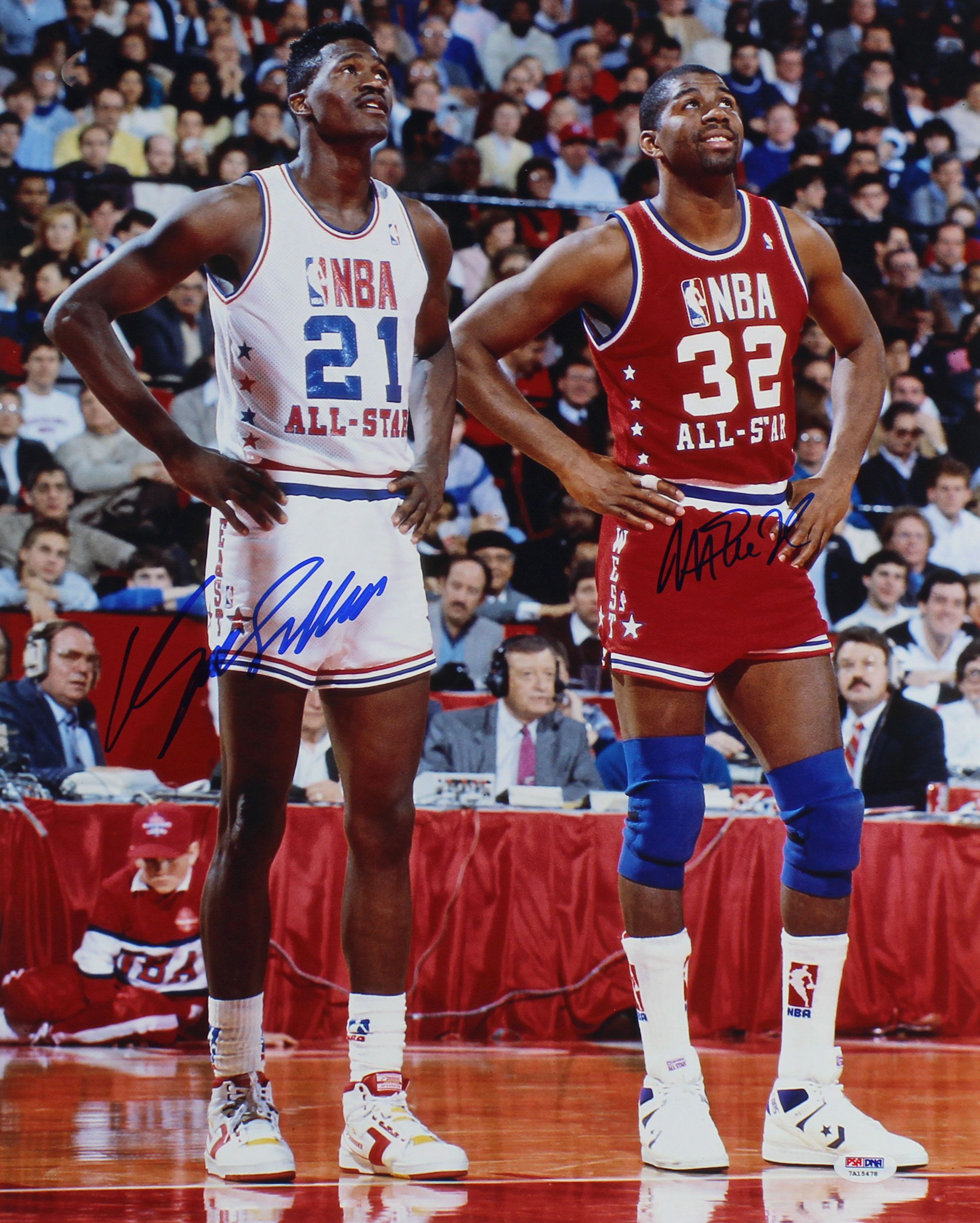 Magic Johnson & Dominique Wilkins Signed 16x20 Photo (PSA) at PristineAuction.com Magic Johnson & Dominique Wilkins Signed 16x20 Photo (PSA) at PristineAuction.com