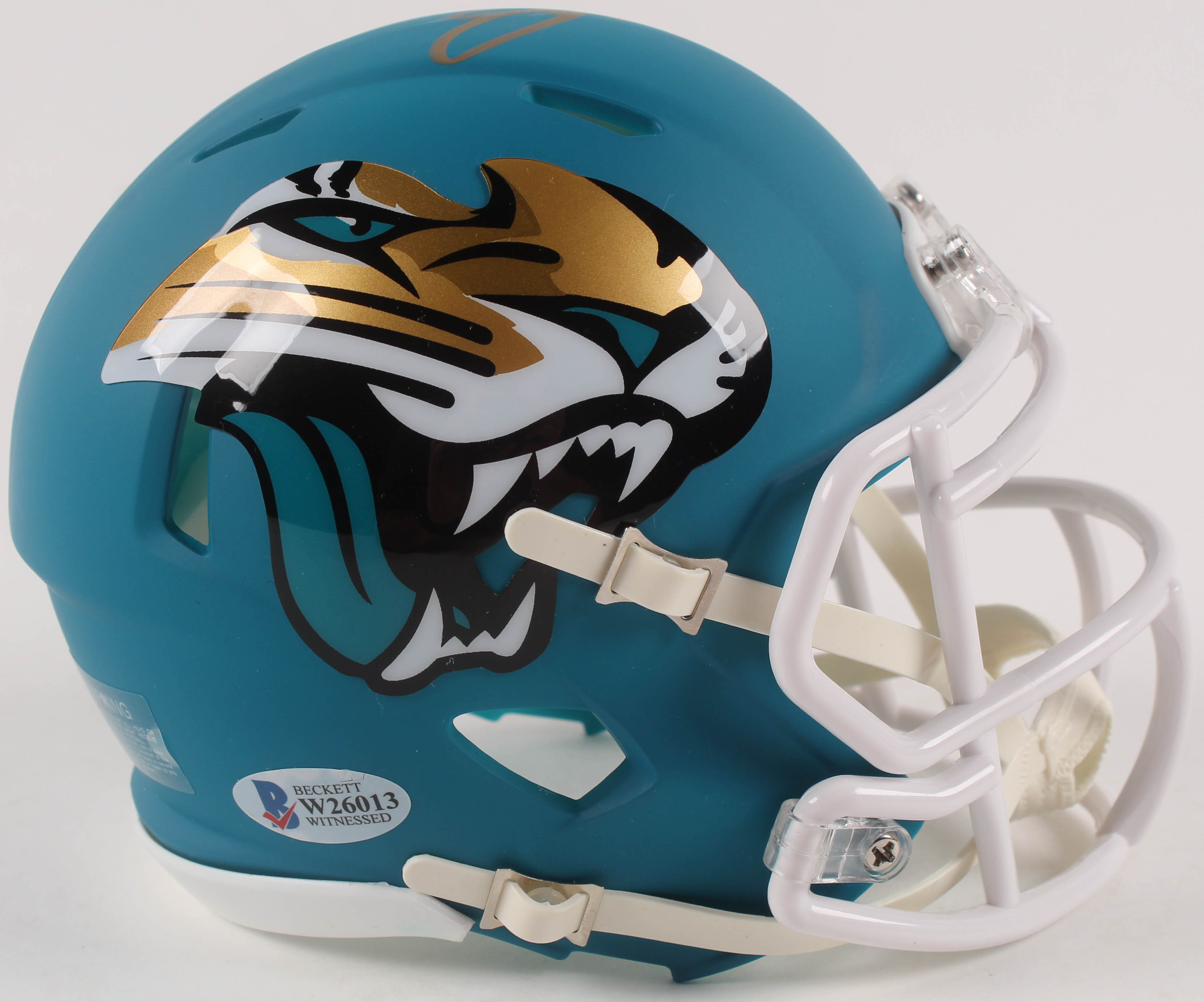 Gardner Minshew Signed Jaguars AMP Alternate Speed Mini Helmet (Beckett COA) at PristineAuction.com Gardner Minshew Signed Jaguars AMP Alternate Speed Mini Helmet (Beckett COA) at PristineAuction.com