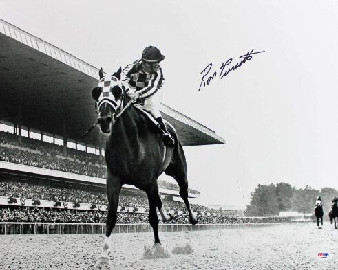 Ron Turcotte Signed 16x20 Photo with Secretariat (PSA) at PristineAuction.com Ron Turcotte Signed 16x20 Photo with Secretariat (PSA) at PristineAuction.com