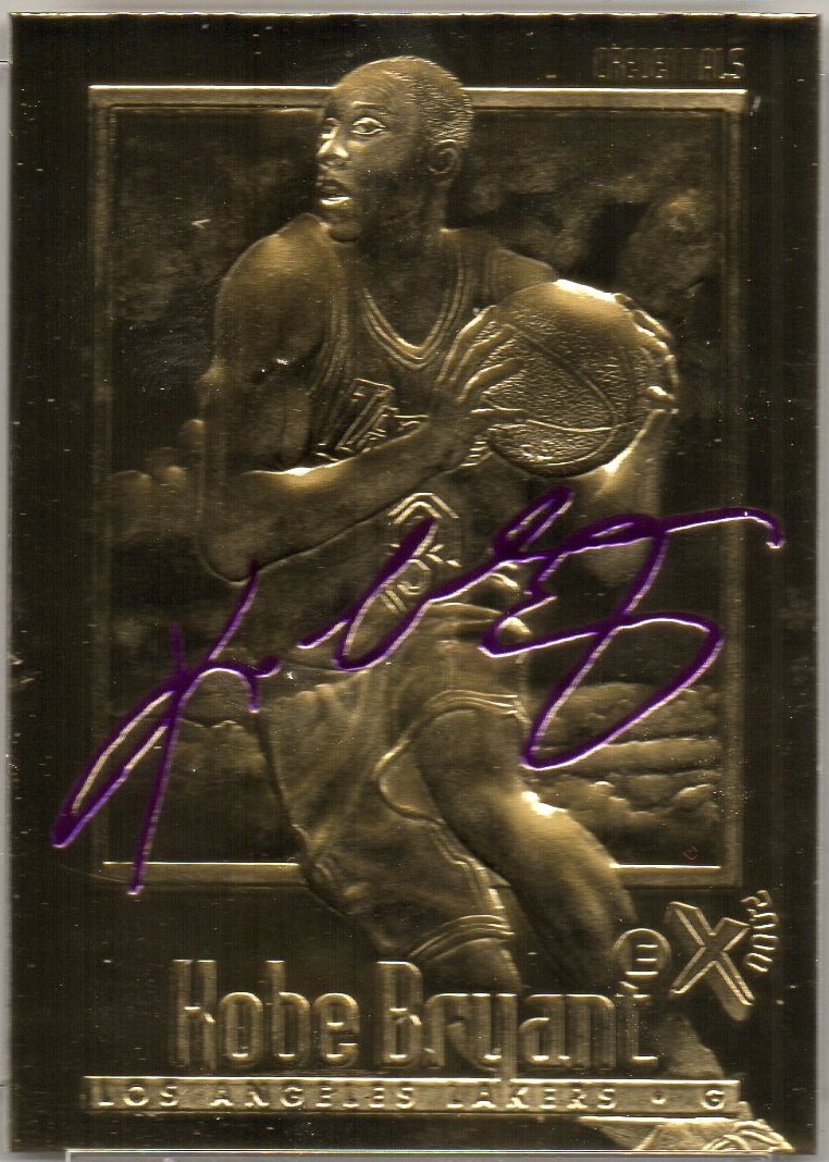 Kobe Bryant 1996 Fleer EX-2000 23KT Gold Card / Purple at PristineAuction.com Kobe Bryant 1996 Fleer EX-2000 23KT Gold Card / Purple at PristineAuction.com