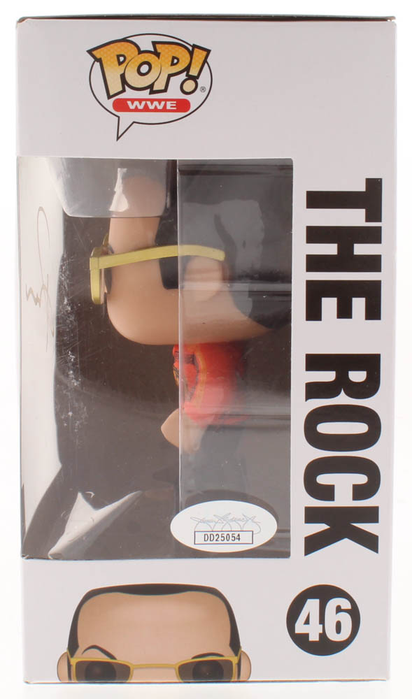 The Rock Signed WWE #46 Funko Pop! Vinyl Figure (JSA Hologram) at PristineAuction.com The Rock Signed WWE #46 Funko Pop! Vinyl Figure (JSA Hologram) at PristineAuction.com