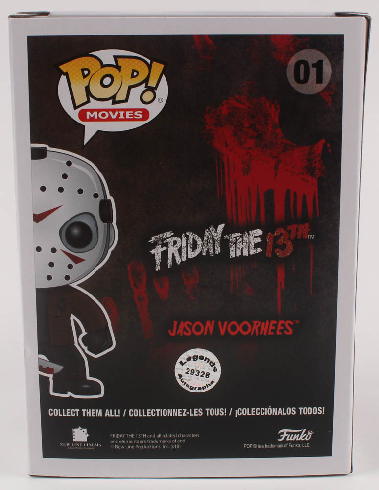 Kane Hodder & Warrington Gillette Signed "Friday the 13th" #01 Jason Voorhees Funko Pop! Vinyl Figure Inscribed "Jason 7, 8, 9, X" & "Jason II" (Legends COA) at PristineAuction.com Kane Hodder & Warrington Gillette Signed "Friday the 13th" #01 Jason Voorhees Funko Pop! Vinyl Figure Inscribed "Jason 7, 8, 9, X" & "Jason II" (Legends COA) at PristineAuction.com