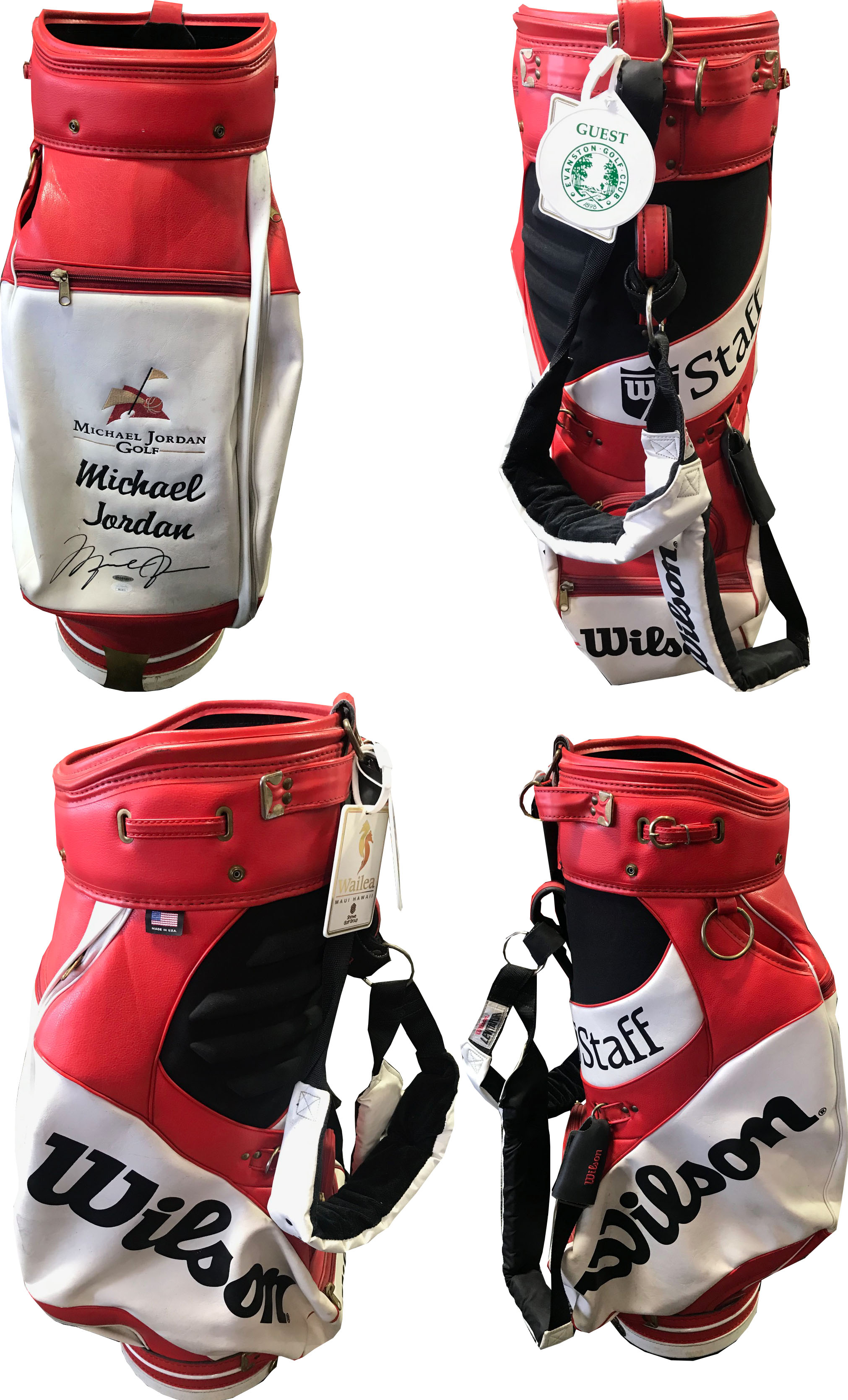 Michael Jordan Signed Wilson Used Golf Bag (JSA LOA & UDA COA) at PristineAuction.com Michael Jordan Signed Wilson Used Golf Bag (JSA LOA & UDA COA) at PristineAuction.com