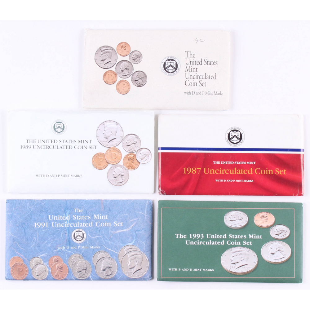 1987 P and D United States Mint Uncirculated Coin Set