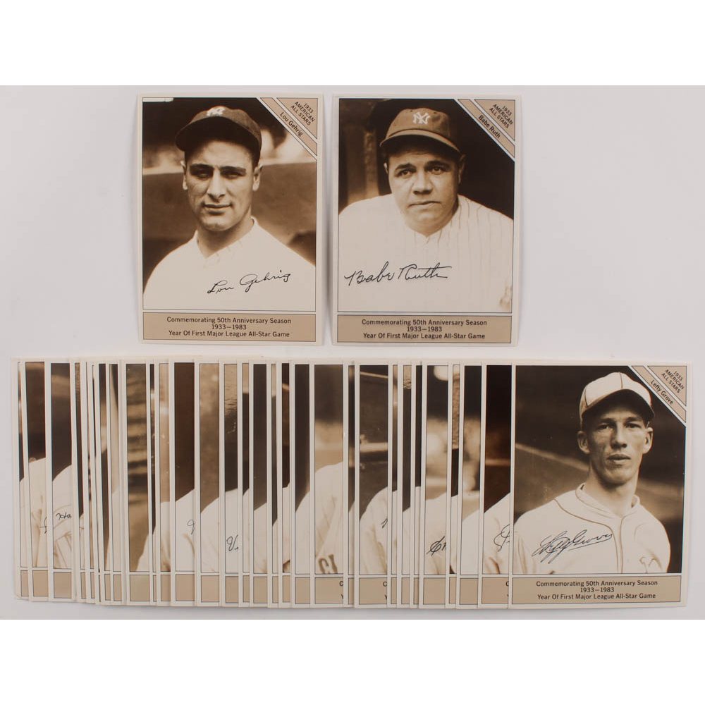 Babe Ruth, Tony Lazzeri & Lou Gehrig In New York Yankees' Uniforms - Foto 6