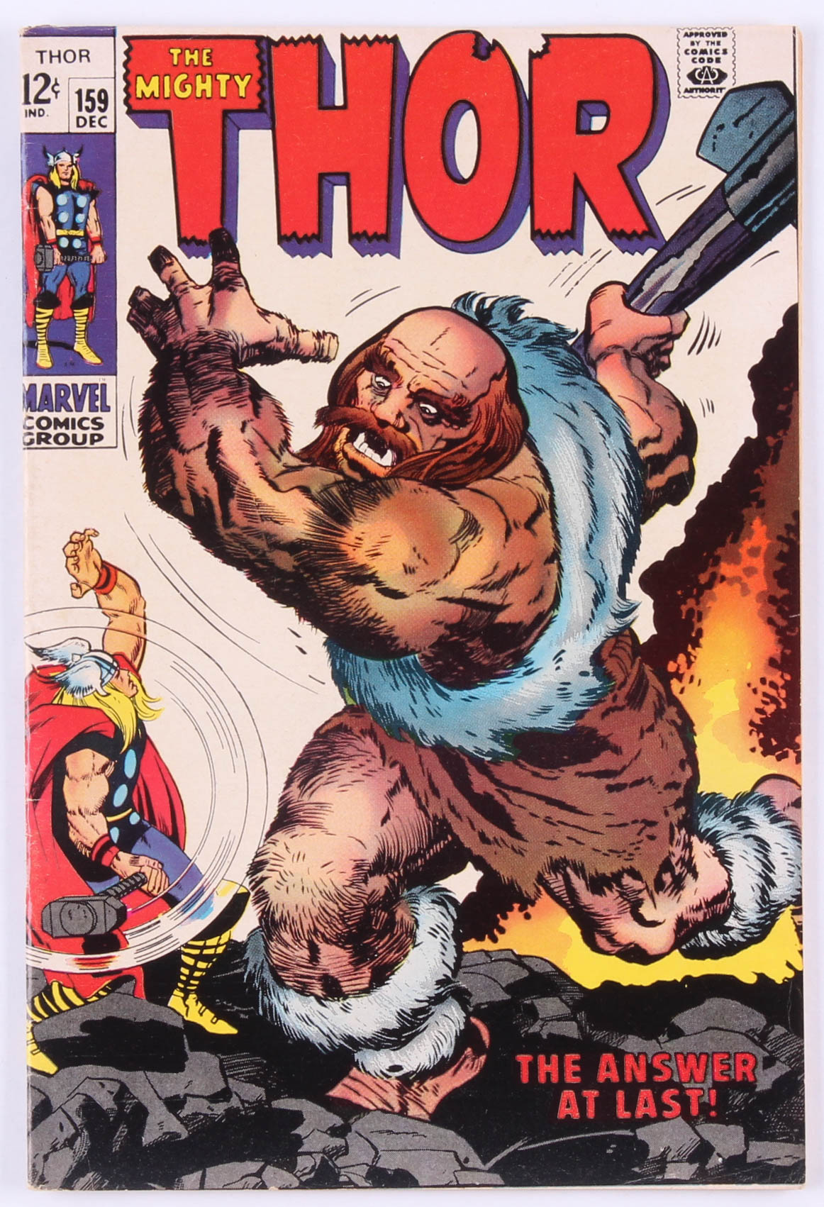 1968 "The Mighty Thor" #159 Marvel Comic Book at PristineAuction.com 1968 "The Mighty Thor" #159 Marvel Comic Book at PristineAuction.com