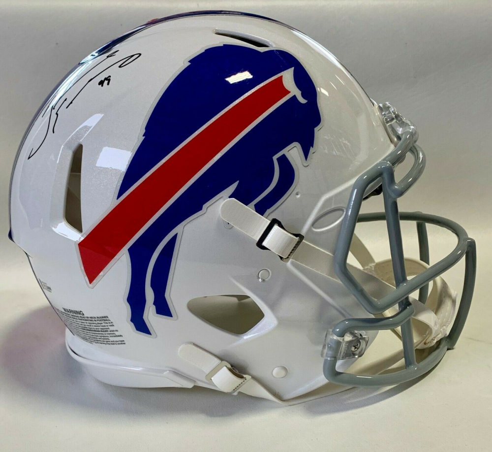 Tremaine Edmunds Signed Buffalo Bills Full-Size Authentic On-Field Speed Helmet (Beckett COA) at PristineAuction.com Tremaine Edmunds Signed Buffalo Bills Full-Size Authentic On-Field Speed Helmet (Beckett COA) at PristineAuction.com