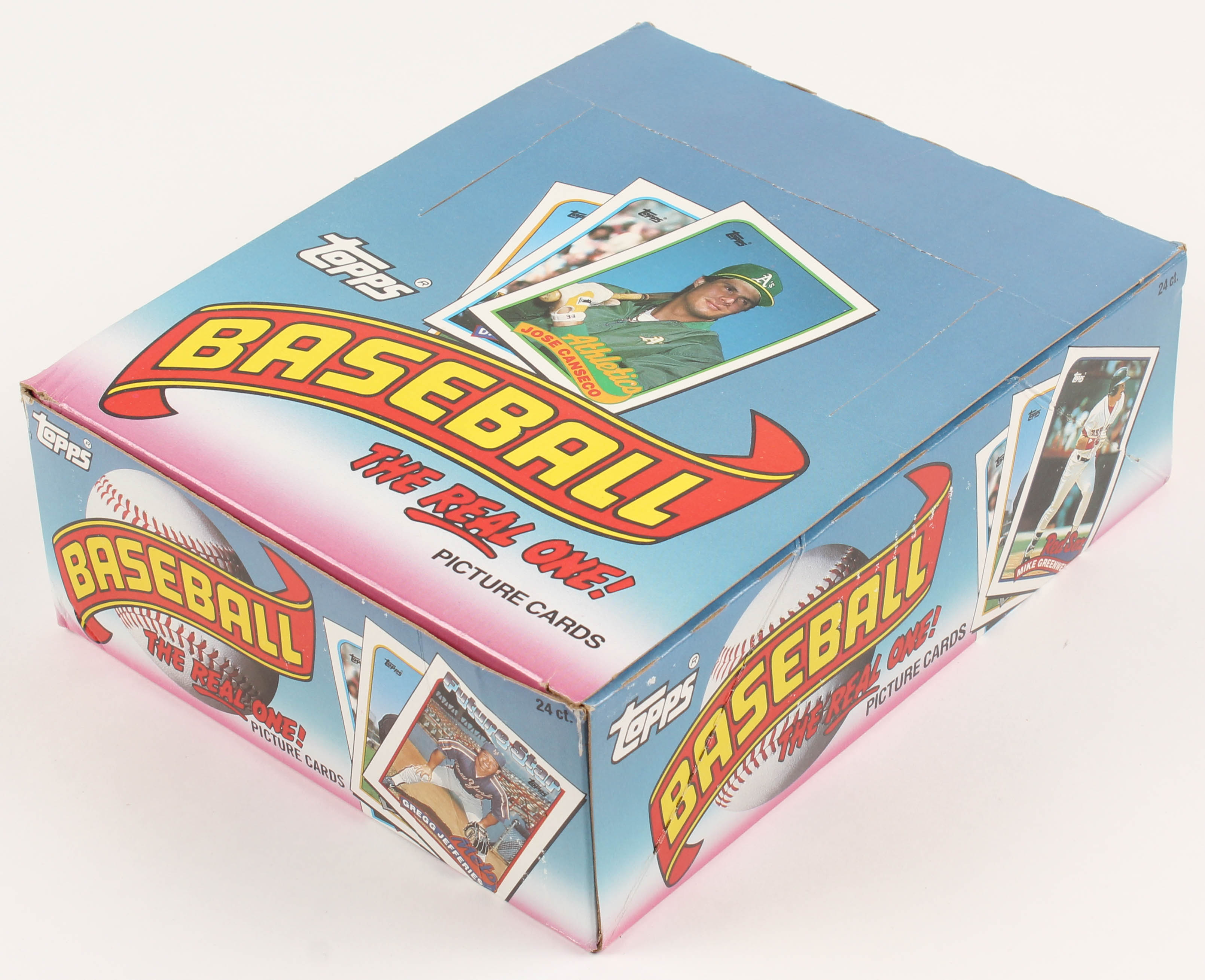 1989 Topps Baseball Rack Pack Box of (24) Packs at PristineAuction.com 1989 Topps Baseball Rack Pack Box of (24) Packs at PristineAuction.com