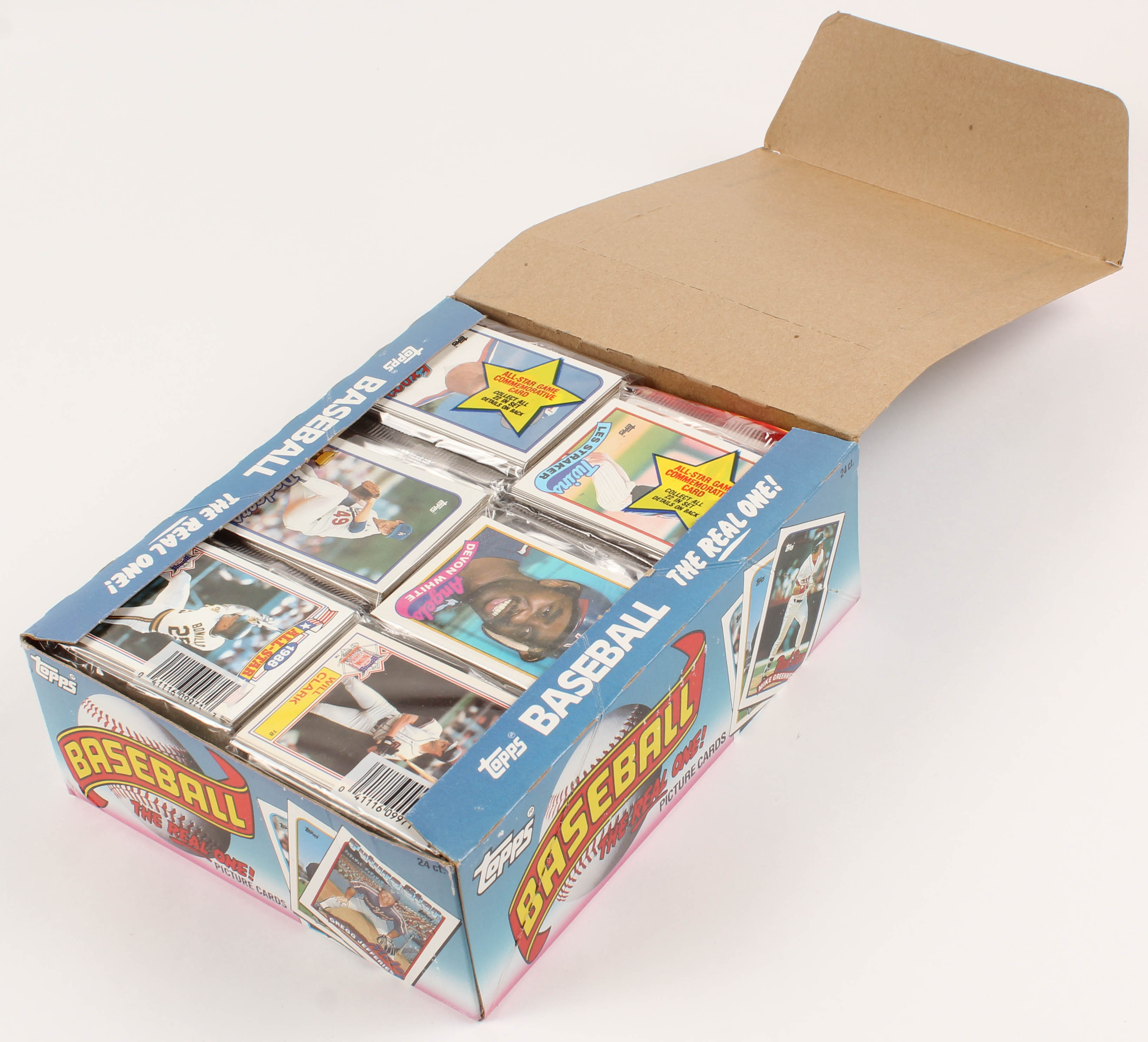 1989 Topps Baseball Rack Pack Box of (24) Packs at PristineAuction.com 1989 Topps Baseball Rack Pack Box of (24) Packs at PristineAuction.com
