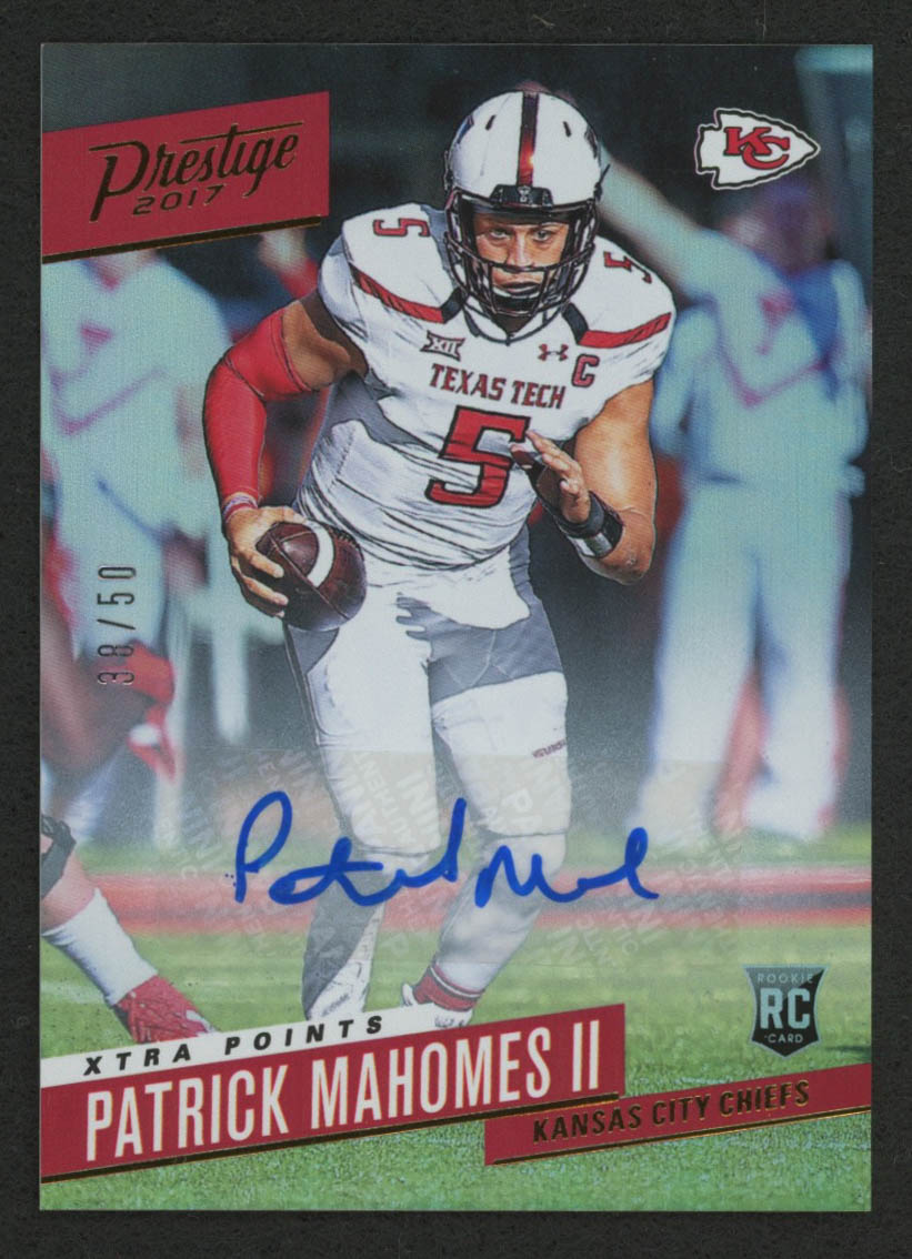 Patrick Mahomes II 2017 Prestige Rookie Autographs #232 RC at PristineAuction.com Patrick Mahomes II 2017 Prestige Rookie Autographs #232 RC at PristineAuction.com