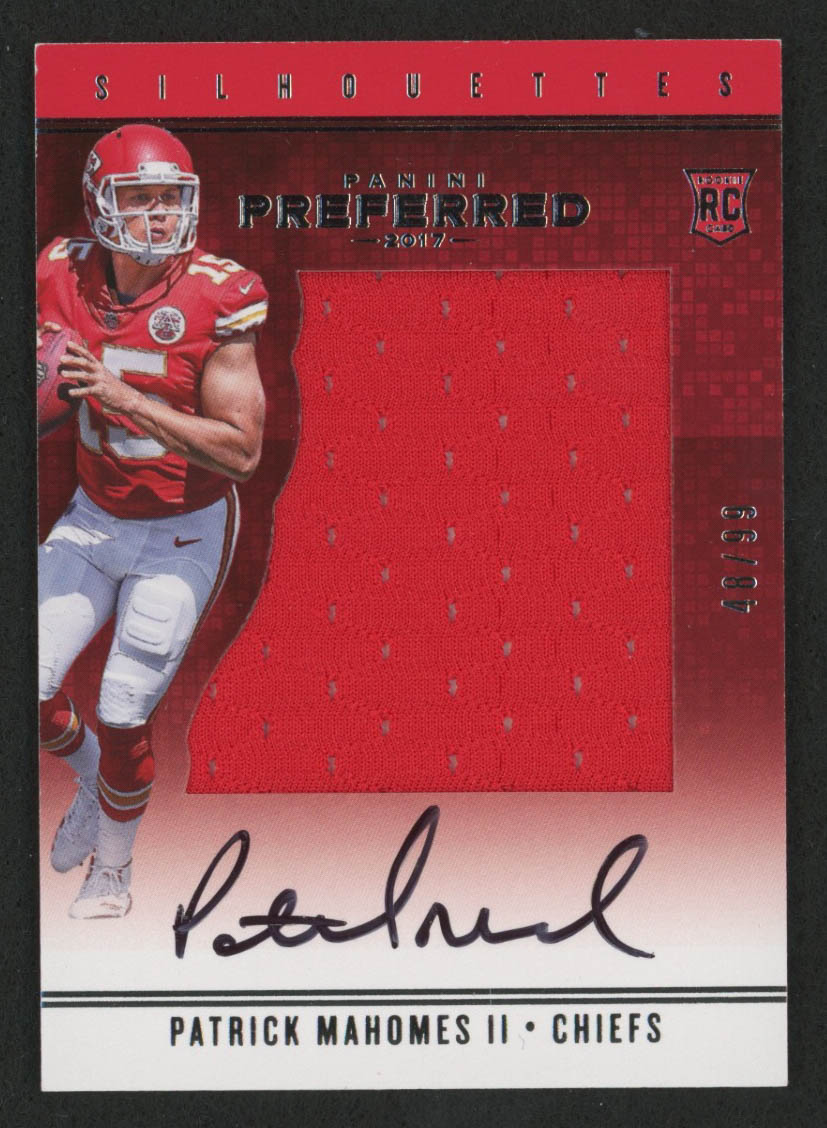 Patrick Mahomes II 2017 Panini Preferred #78 SL JSY AU RC at PristineAuction.com Patrick Mahomes II 2017 Panini Preferred #78 SL JSY AU RC at PristineAuction.com
