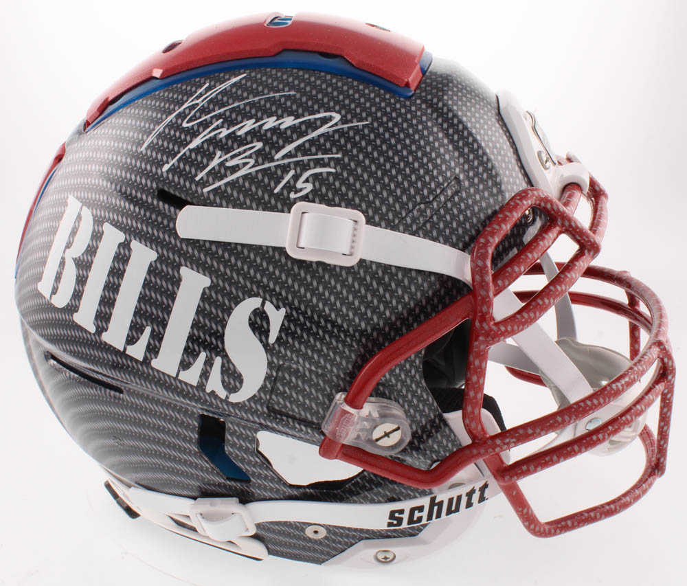 John "Smokey" Brown Signed Bills Full-Size Authentic On-Field Hydro-Dipped F7 Helmet (JSA COA) at PristineAuction.com John "Smokey" Brown Signed Bills Full-Size Authentic On-Field Hydro-Dipped F7 Helmet (JSA COA) at PristineAuction.com