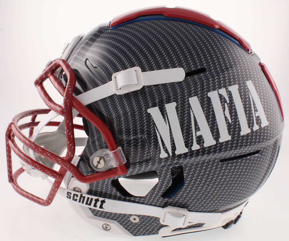 John "Smokey" Brown Signed Bills Full-Size Authentic On-Field Hydro-Dipped F7 Helmet (JSA COA) at PristineAuction.com John "Smokey" Brown Signed Bills Full-Size Authentic On-Field Hydro-Dipped F7 Helmet (JSA COA) at PristineAuction.com