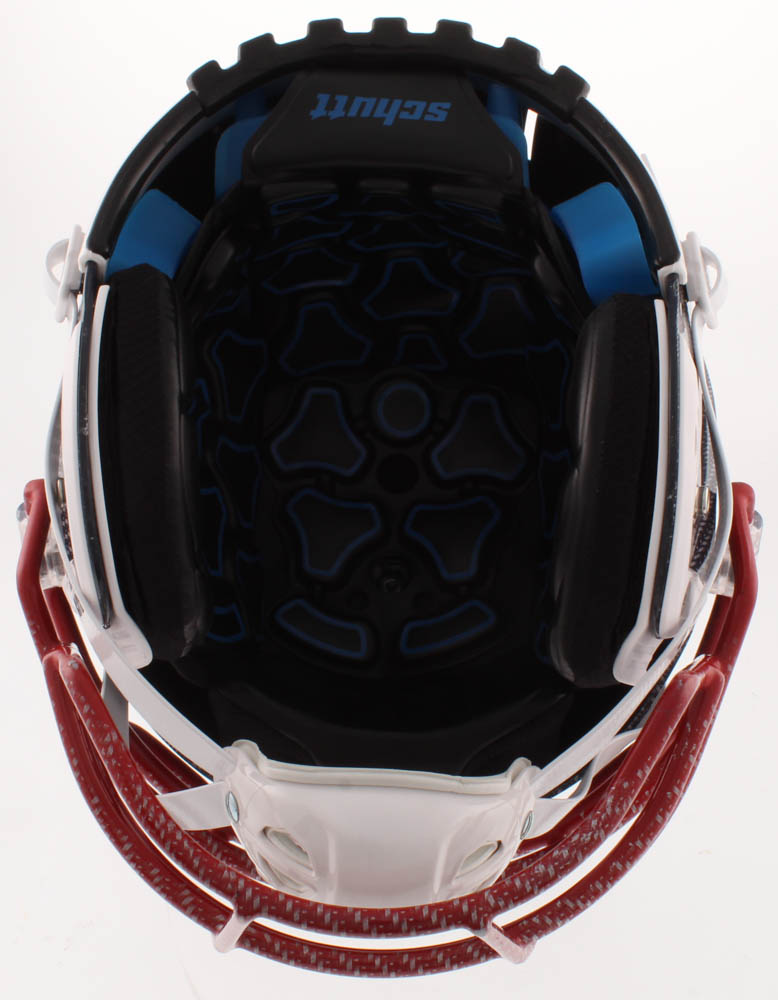 John "Smokey" Brown Signed Bills Full-Size Authentic On-Field Hydro-Dipped F7 Helmet (JSA COA) at PristineAuction.com John "Smokey" Brown Signed Bills Full-Size Authentic On-Field Hydro-Dipped F7 Helmet (JSA COA) at PristineAuction.com