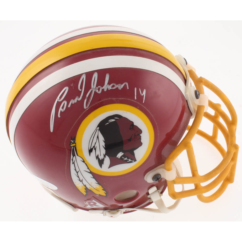 Brad Johnson Signed Redskins MiniHelmet (JSA COA) Pristine Auction