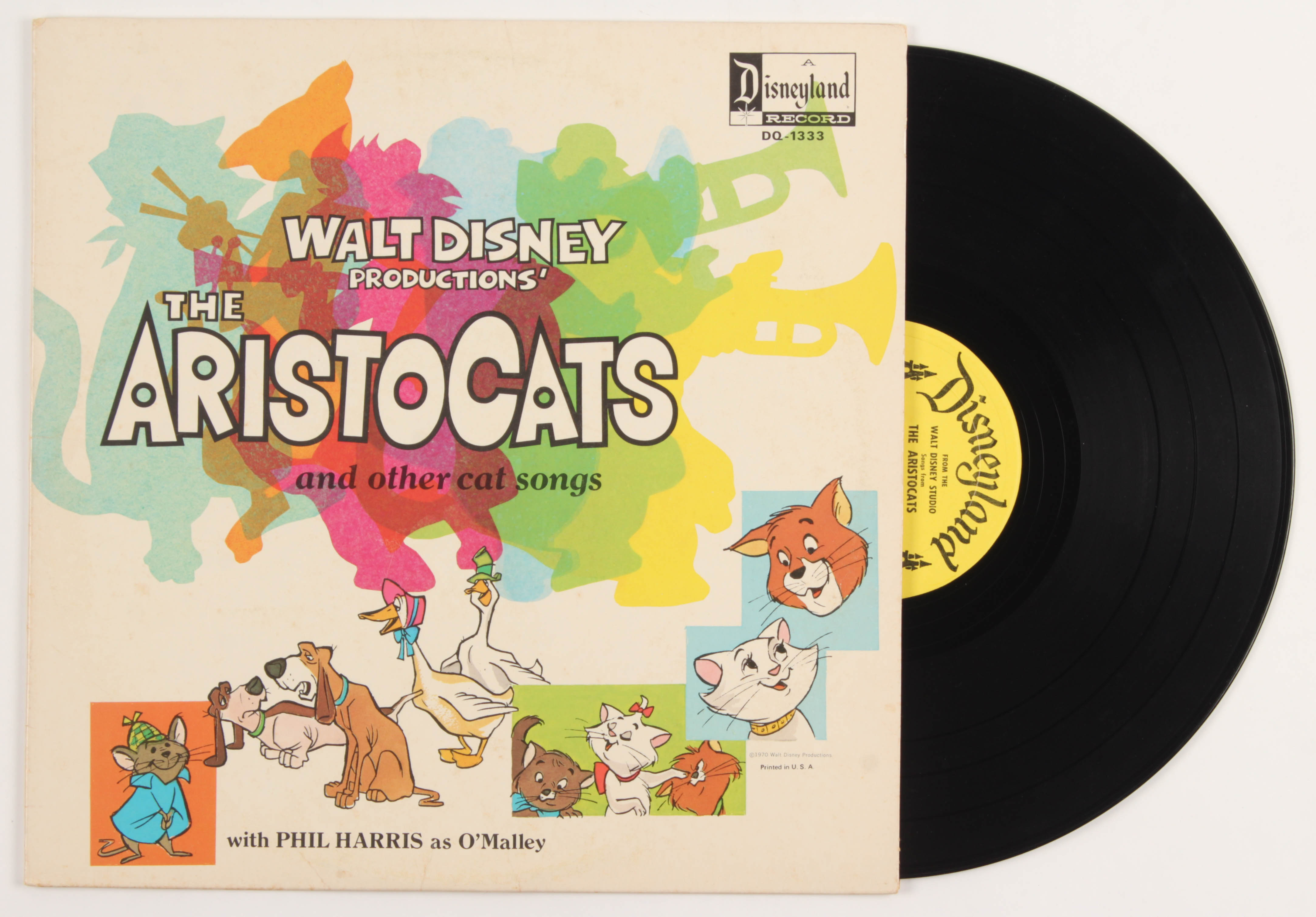 Original 1970 Walt Disney's "The Aristocats" LP Vinyl Disneyland Record Album Soundtrack at PristineAuction.com Original 1970 Walt Disney's "The Aristocats" LP Vinyl Disneyland Record Album Soundtrack at PristineAuction.com
