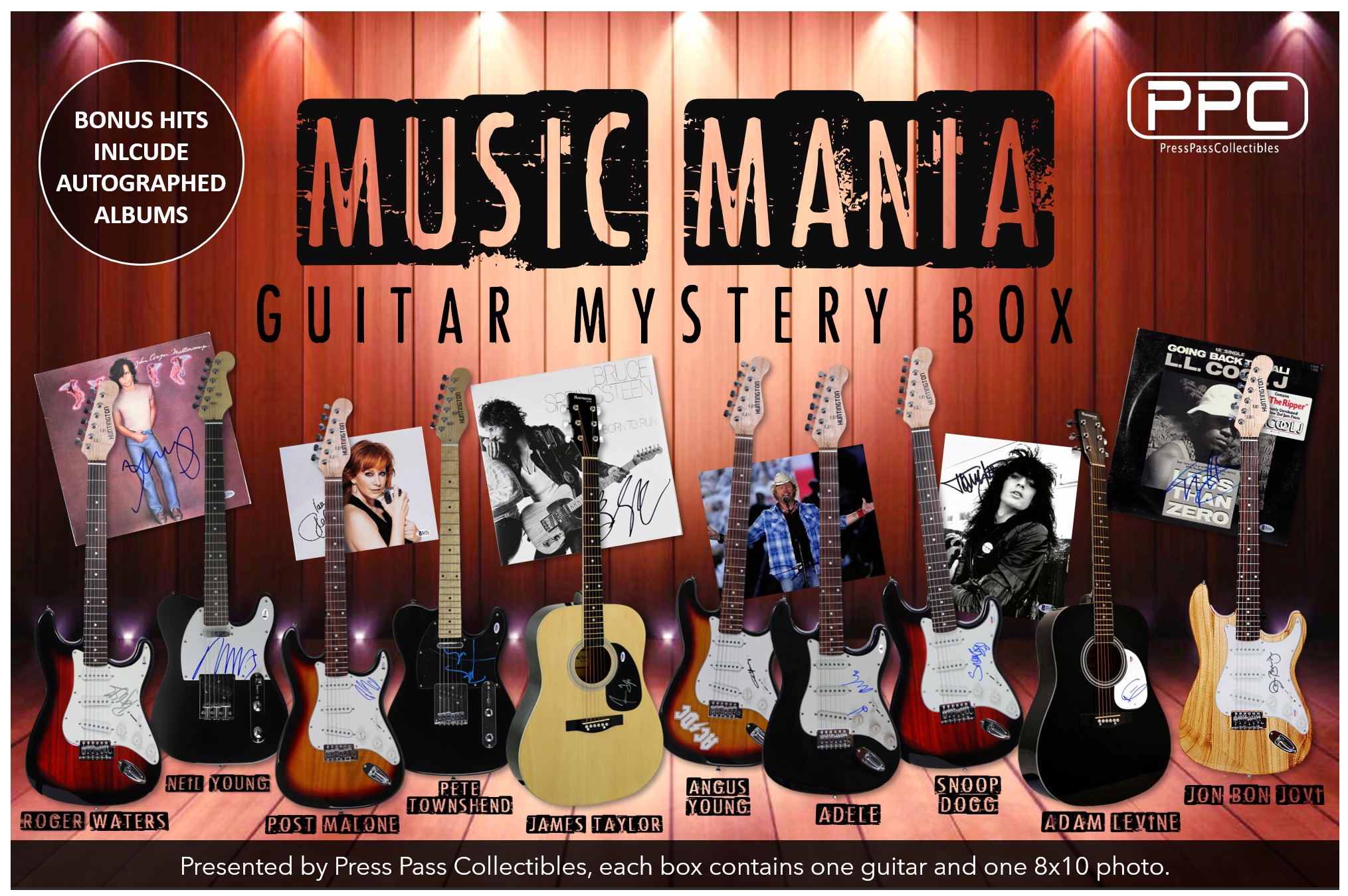 PPC 2020 Music Mania Guitar Mystery Box - Series 1 (Limited to 50) at PristineAuction.com PPC 2020 Music Mania Guitar Mystery Box - Series 1 (Limited to 50) at PristineAuction.com