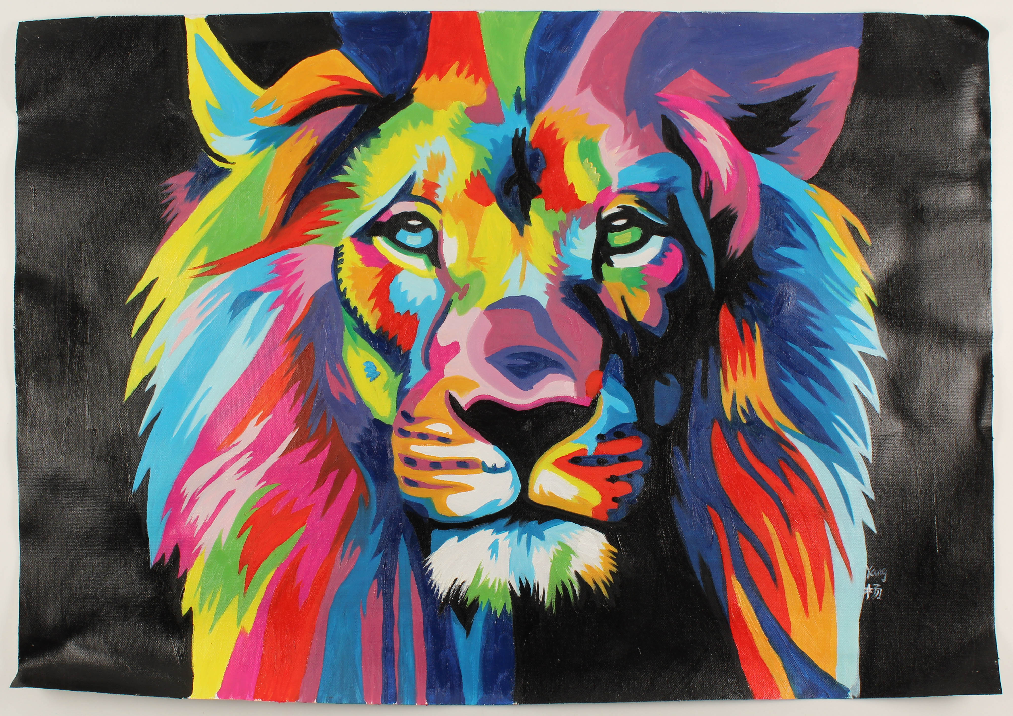 Rodney Weng Signed “Peaceful Warrior” 25x36 Original Oil Painting on Linen (PA LOA) at PristineAuction.com Rodney Weng Signed “Peaceful Warrior” 25x36 Original Oil Painting on Linen (PA LOA) at PristineAuction.com