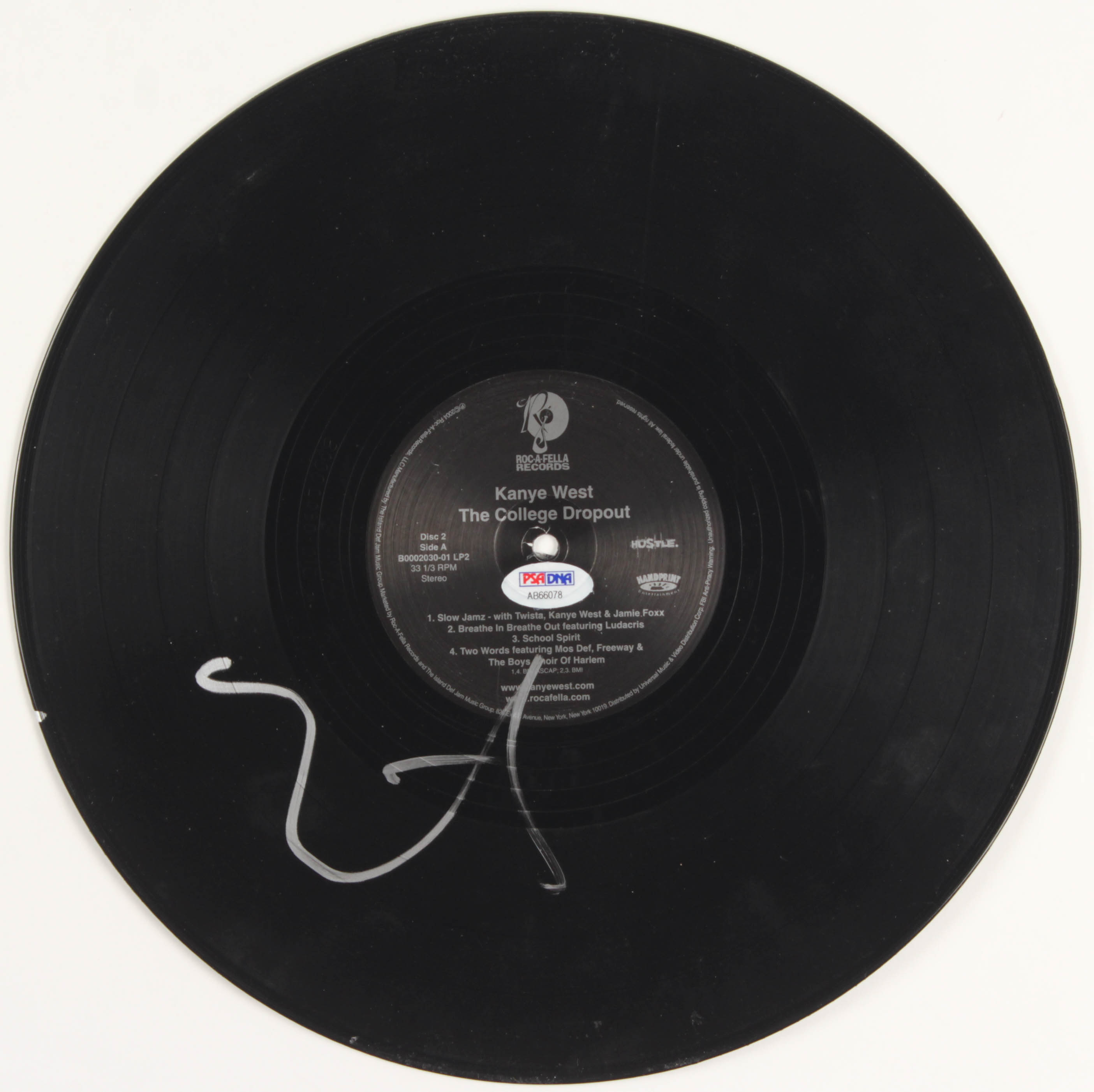 Kanye West Signed "The College Dropout" Vinyl Record (PSA COA) at PristineAuction.com Kanye West Signed "The College Dropout" Vinyl Record (PSA COA) at PristineAuction.com