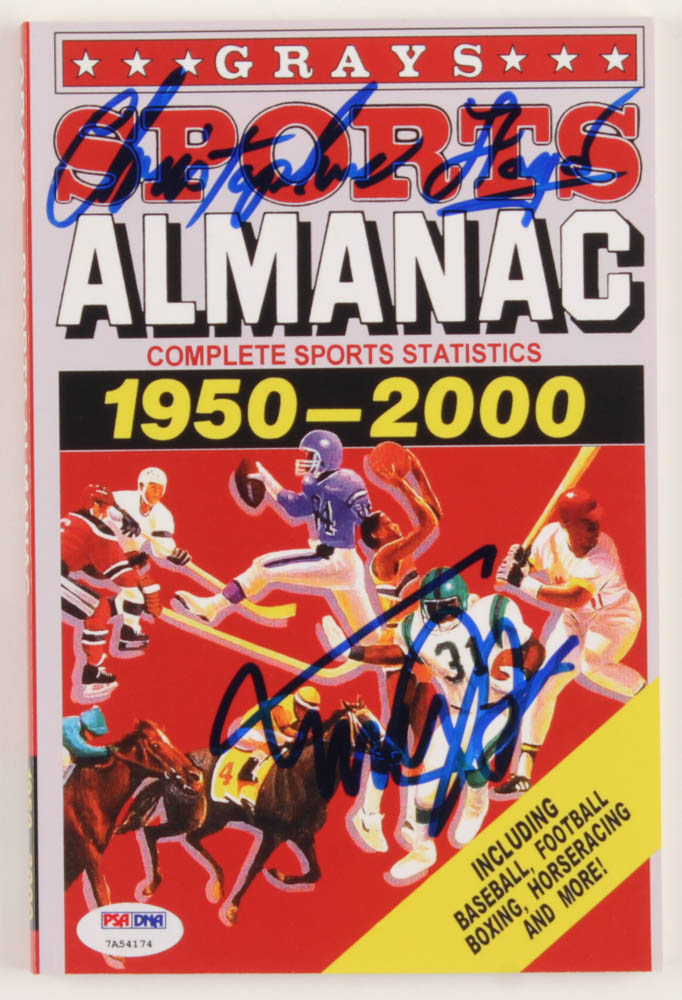 Michael J. Fox & Christopher Lloyd Signed "Grays Sports Almanac 19502000" Paperback Book (PSA