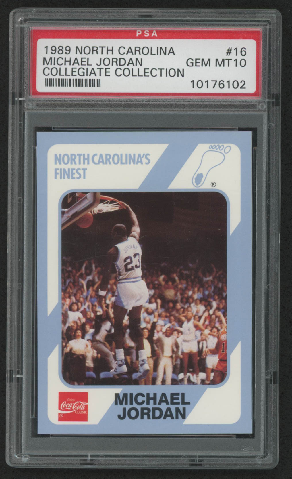 Michael Jordan 1989-90 North Carolina Collegiate Collection #16 (PSA 10) at PristineAuction.com Michael Jordan 1989-90 North Carolina Collegiate Collection #16 (PSA 10) at PristineAuction.com