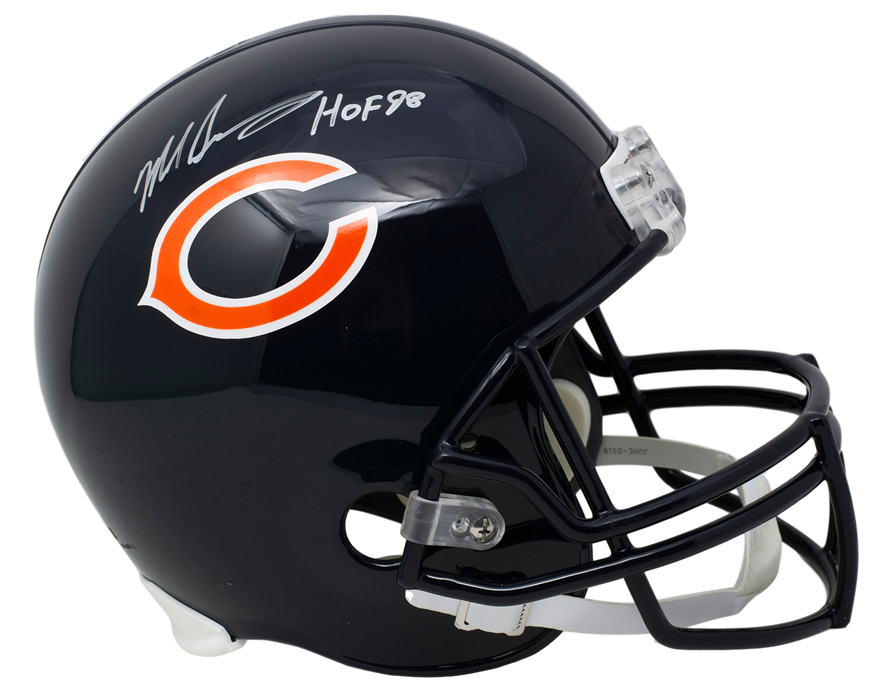 Mike Singletary Signed Bears Full-Size Helmet Inscribed "HOF 98" (JSA COA) at PristineAuction.com Mike Singletary Signed Bears Full-Size Helmet Inscribed "HOF 98" (JSA COA) at PristineAuction.com