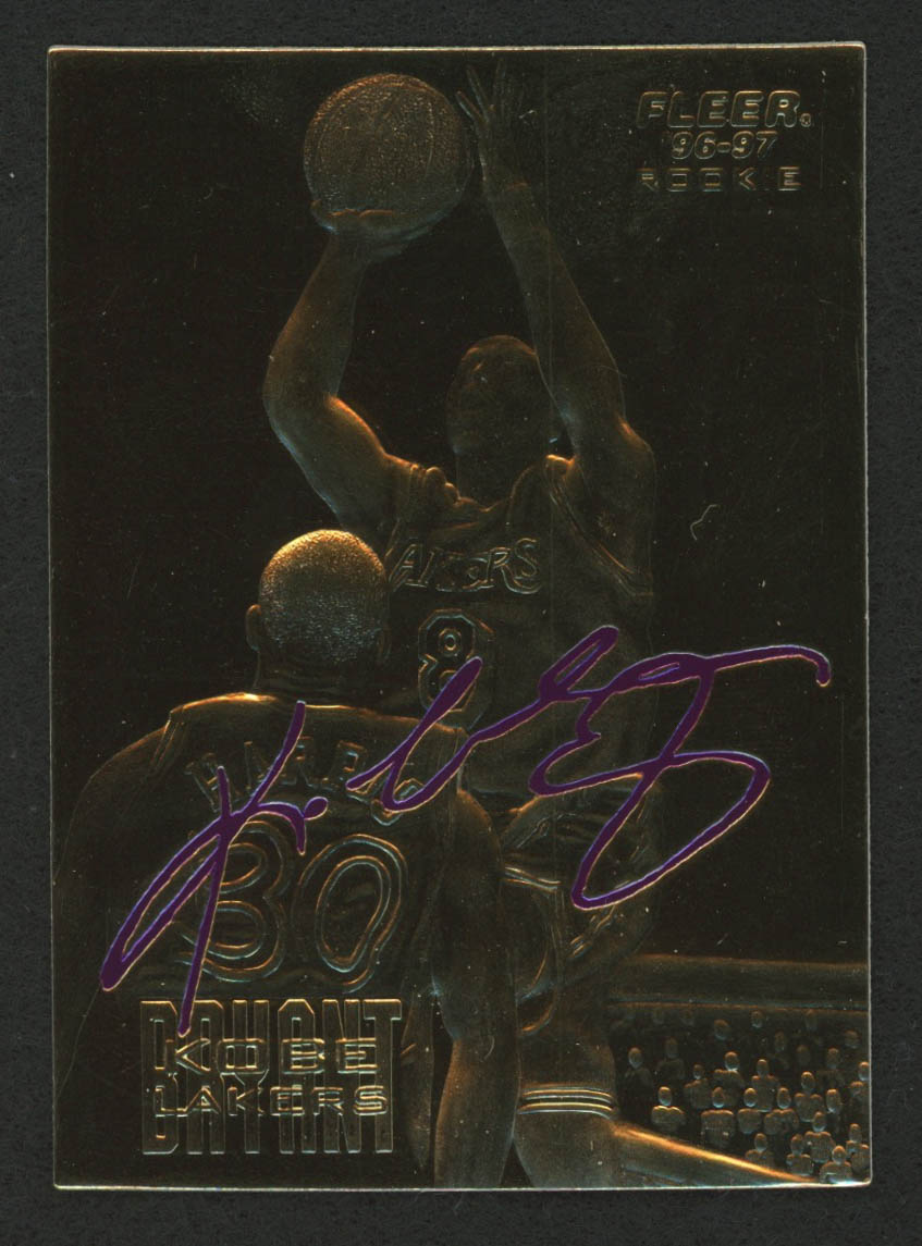 Kobe Bryant 1996 Fleer 23KT Gold Card / Purple Signature at PristineAuction.com Kobe Bryant 1996 Fleer 23KT Gold Card / Purple Signature at PristineAuction.com