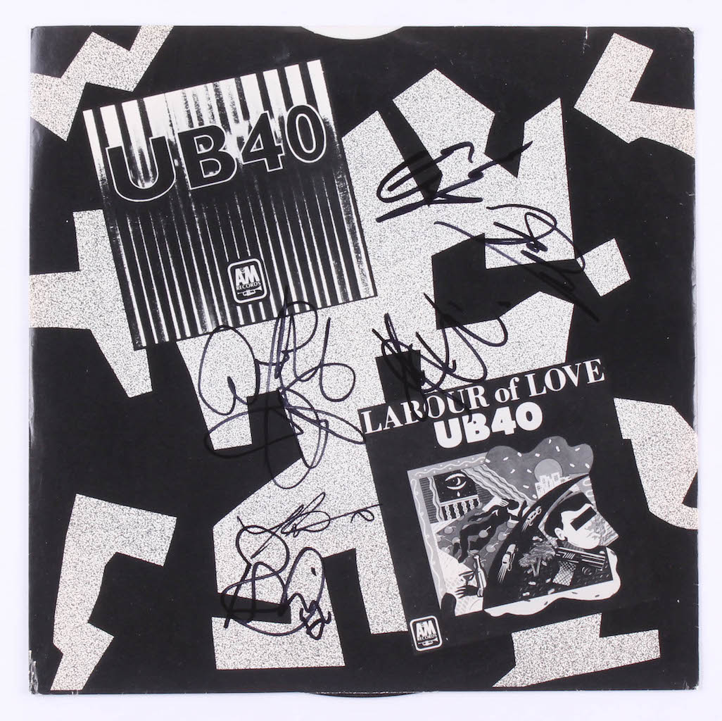 UB40 "Geffery Morgan" Vinyl Record Band-Signed by (6) with Ali Campbell, Astro, Jimmy Brown, Robin Campbell, Earl Falconer & Norman Hassan (JSA COA) at PristineAuction.com UB40 "Geffery Morgan" Vinyl Record Band-Signed by (6) with Ali Campbell, Astro, Jimmy Brown, Robin Campbell, Earl Falconer & Norman Hassan (JSA COA) at PristineAuction.com