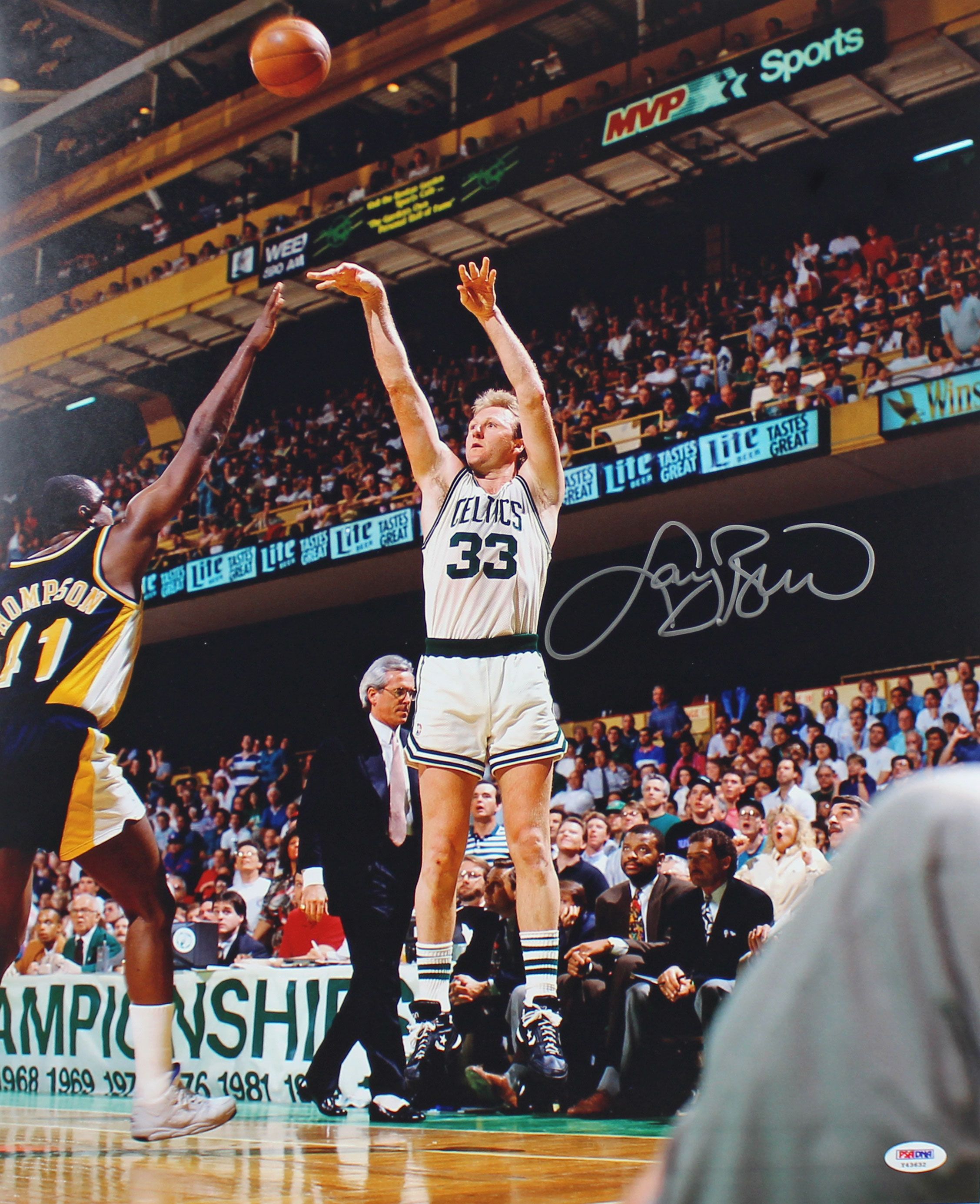 Larry Bird Signed Celtics 16x20 Photo (PSA COA) at PristineAuction.com Larry Bird Signed Celtics 16x20 Photo (PSA COA) at PristineAuction.com