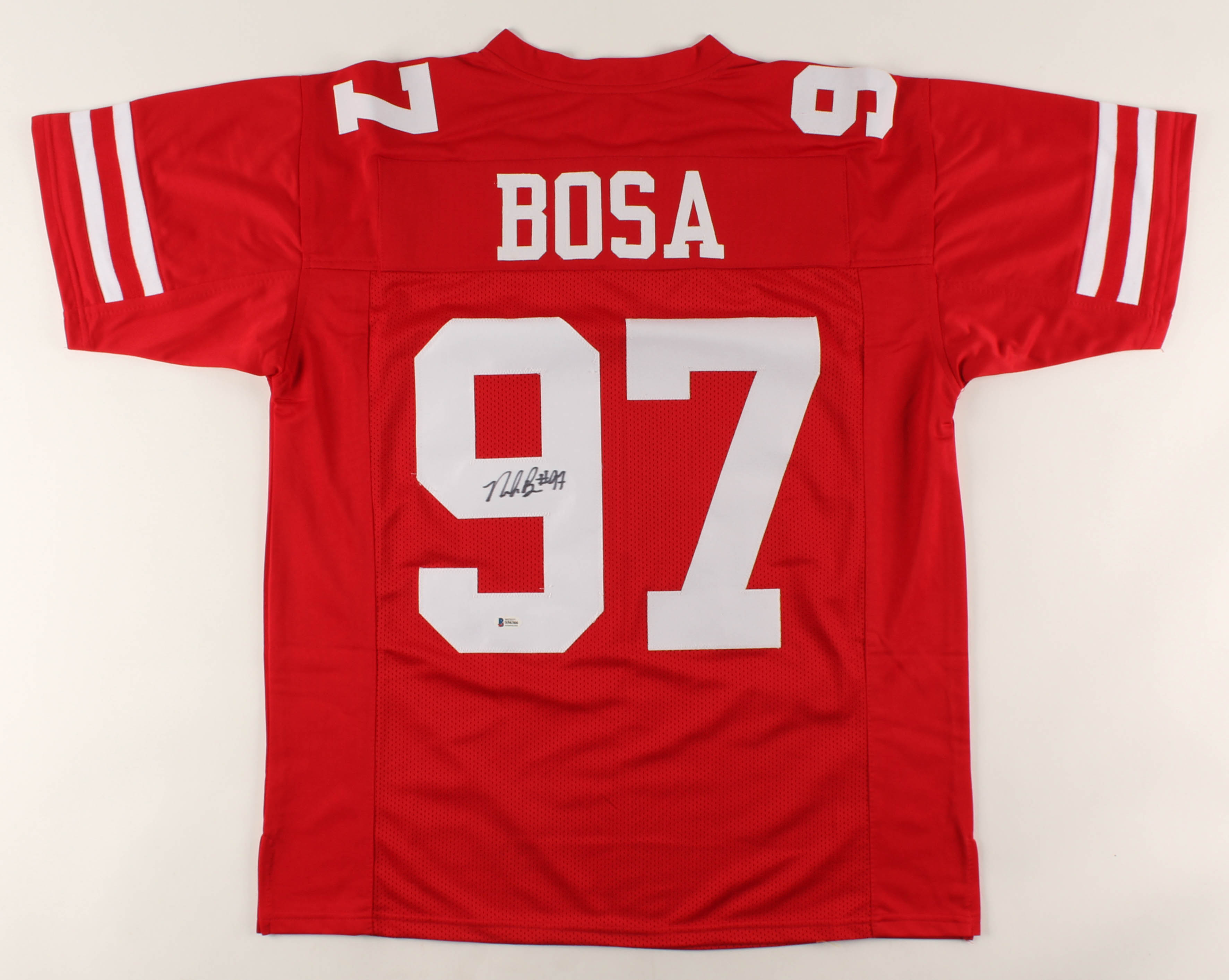 Nick Bosa Signed Jersey (Beckett COA) at PristineAuction.com Nick Bosa Signed Jersey (Beckett COA) at PristineAuction.com