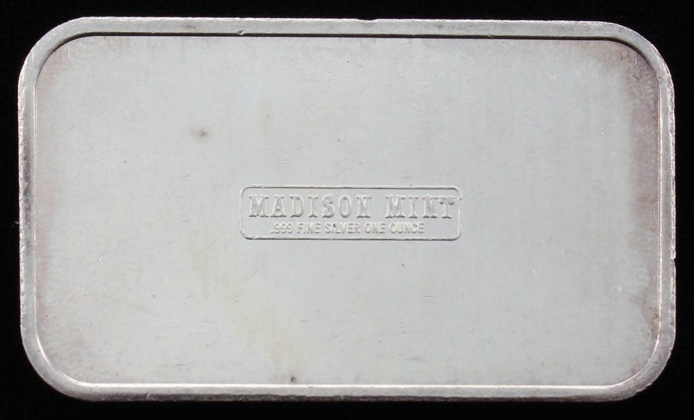 1 Oz. 999 Fine Silver "Christmas 1975" Madison Mint Bullion Bar at PristineAuction.com 1 Oz. 999 Fine Silver "Christmas 1975" Madison Mint Bullion Bar at PristineAuction.com