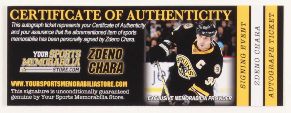 Zdeno Chara Signed Bruins 16x20 Photo (Chara COA) at PristineAuction.com Zdeno Chara Signed Bruins 16x20 Photo (Chara COA) at PristineAuction.com